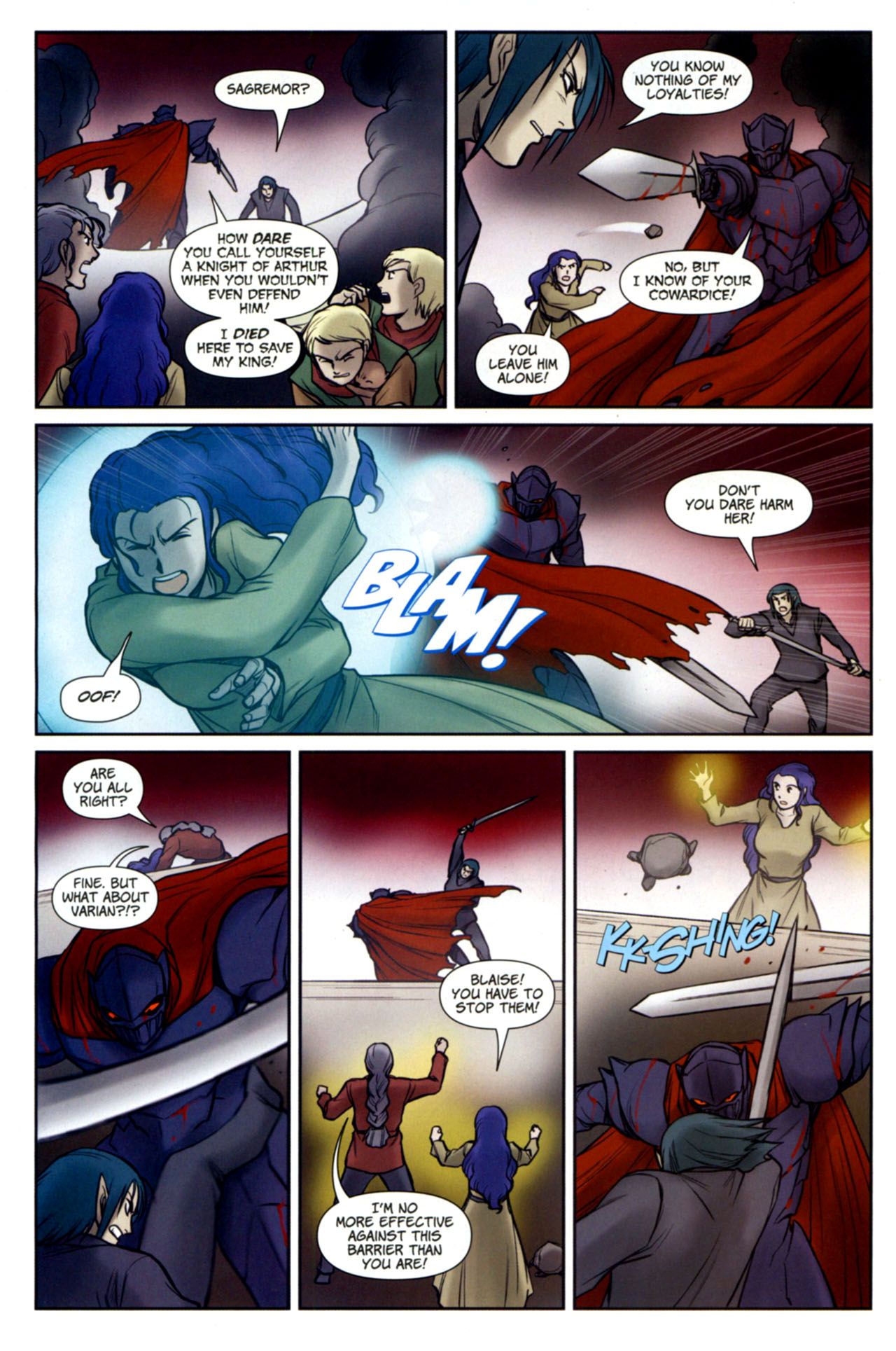 Read online Lords of Avalon: Knight of Darkness comic -  Issue #5 - 6
