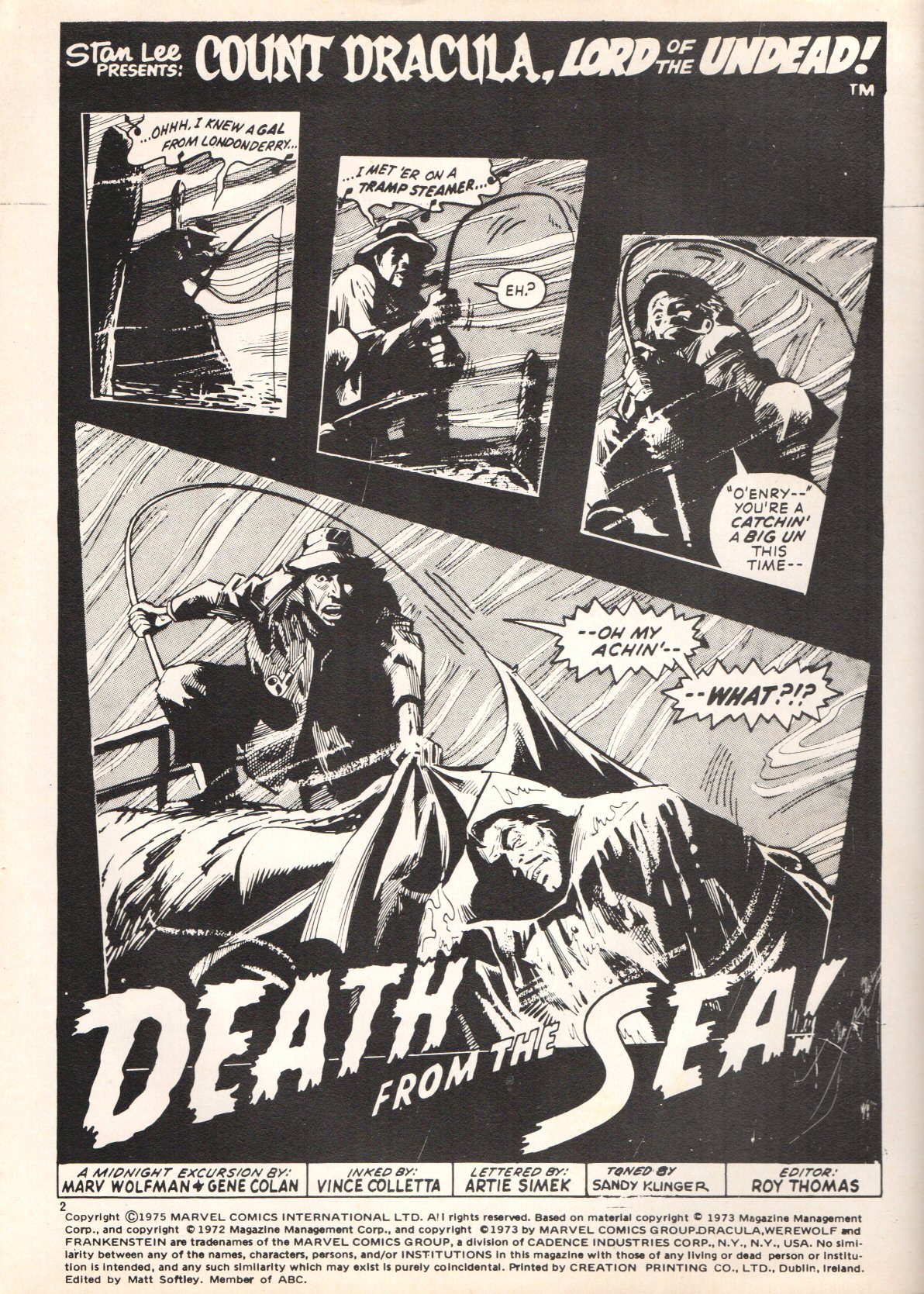Read online Dracula Lives (1974) comic -  Issue #18 - 2