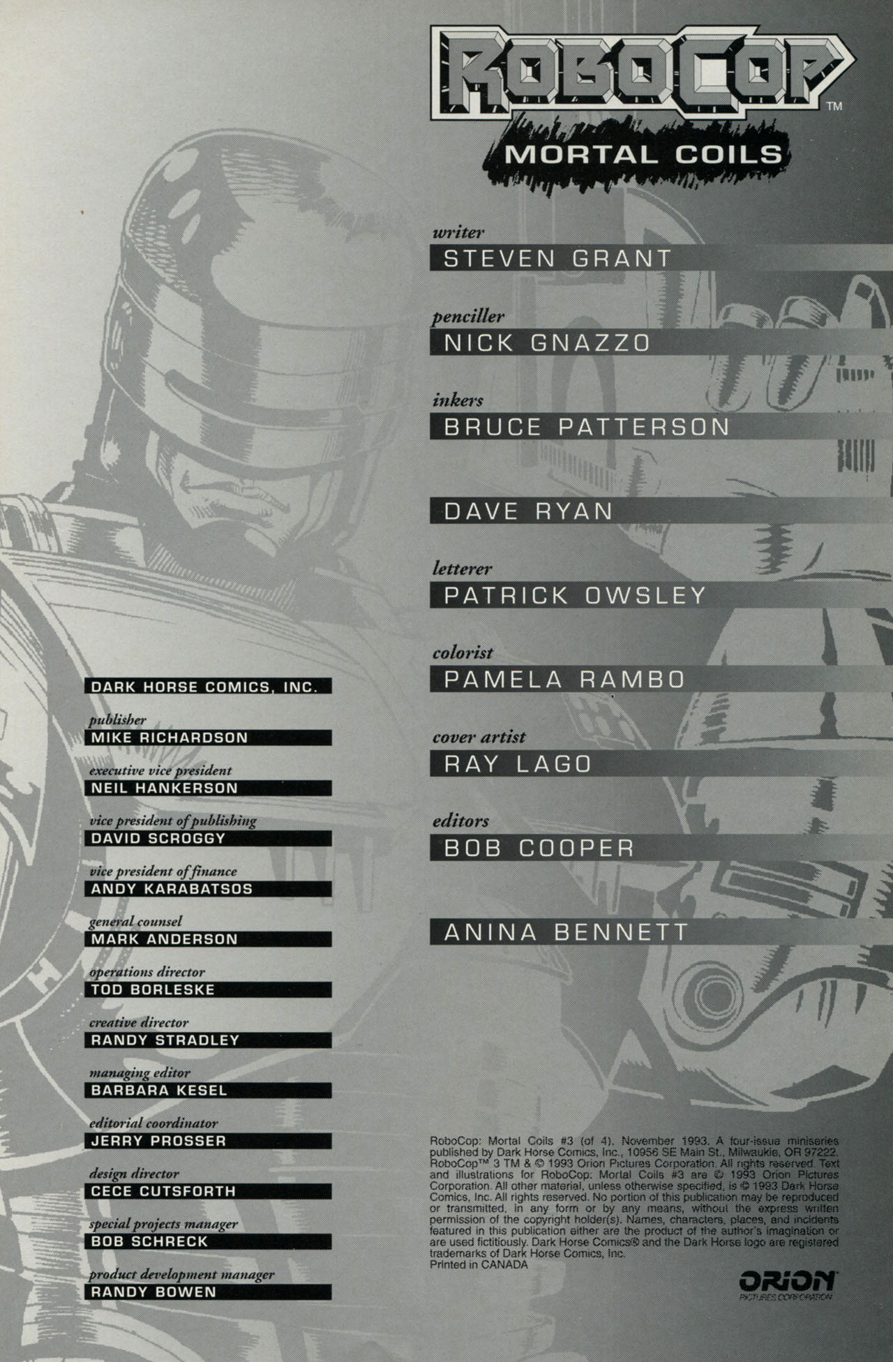 Read online Robocop: Mortal Coils comic -  Issue #3 - 2