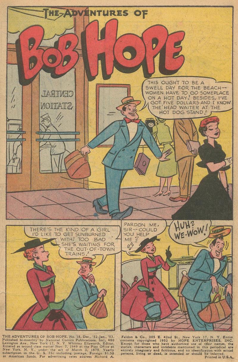 Read online The Adventures of Bob Hope comic -  Issue #18 - 3