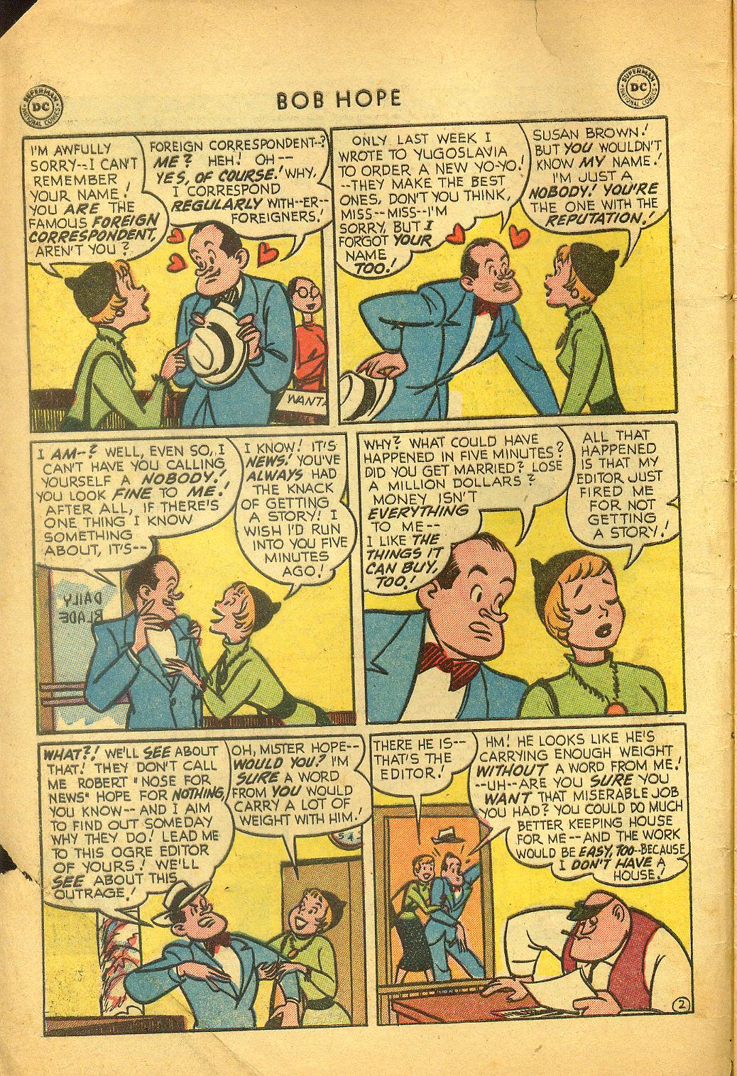 Read online The Adventures of Bob Hope comic -  Issue #28 - 4