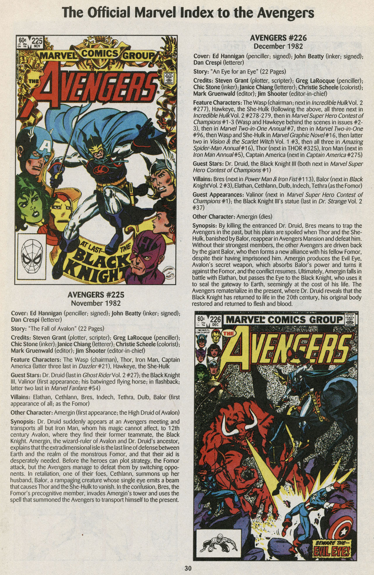 Read online The Official Marvel Index to the Avengers comic -  Issue #4 - 32