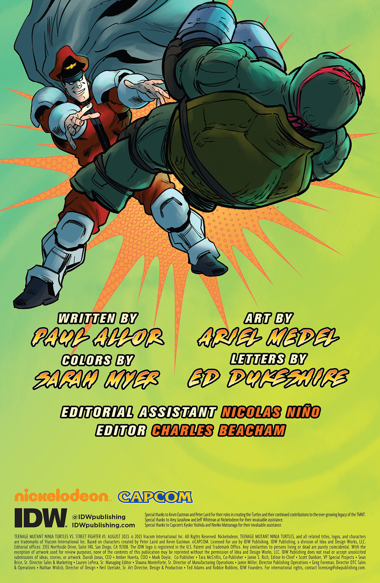 Read online Teenage Mutant Ninja Turtles vs. Street Fighter comic -  Issue #3 - 2