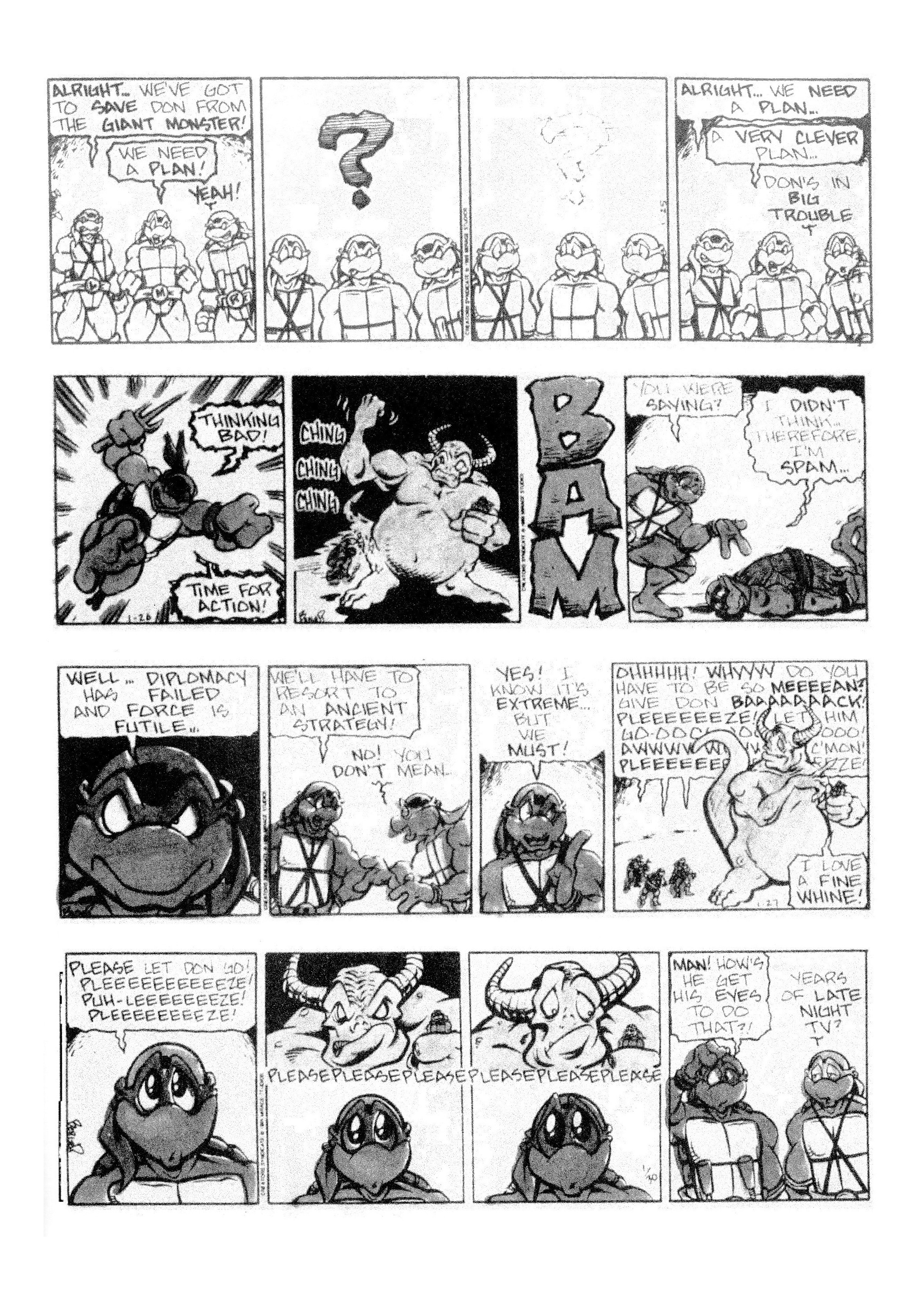 Read online Teenage Mutant Ninja Turtles: Complete Newspaper Daily Comic Strip Collection comic -  Issue # TPB 3 (Part 1) - 73