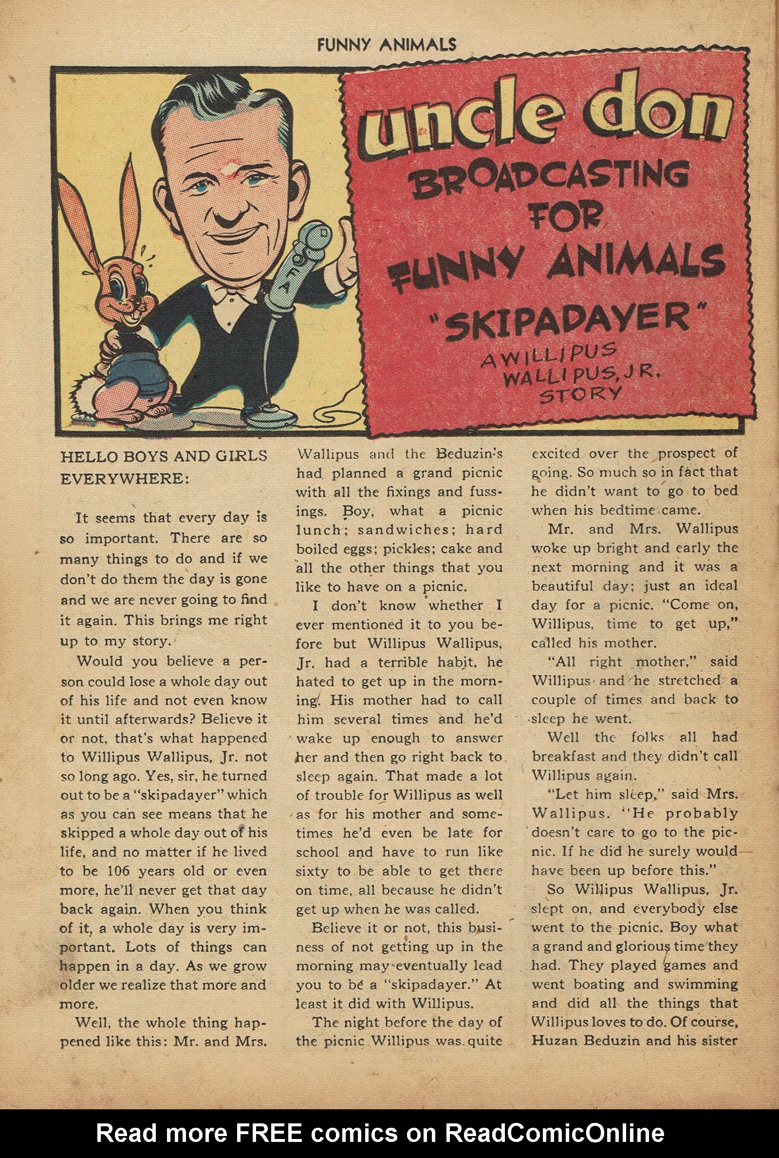 Read online Fawcett's Funny Animals comic -  Issue #22 - 24