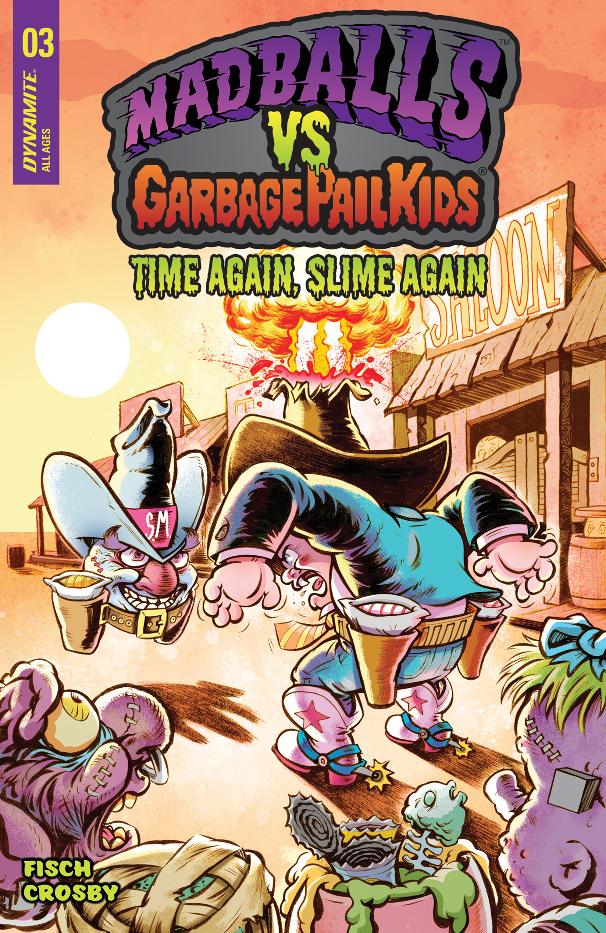 Read online Madballs vs Garbage Pail Kids – Time Again, Slime Again comic -  Issue #3 - 2