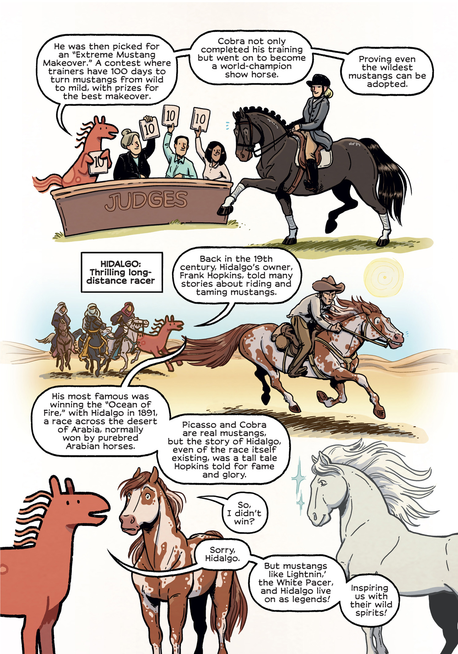 Read online History Comics comic -  Issue # The Wild Mustang - Horses of the American West - 122