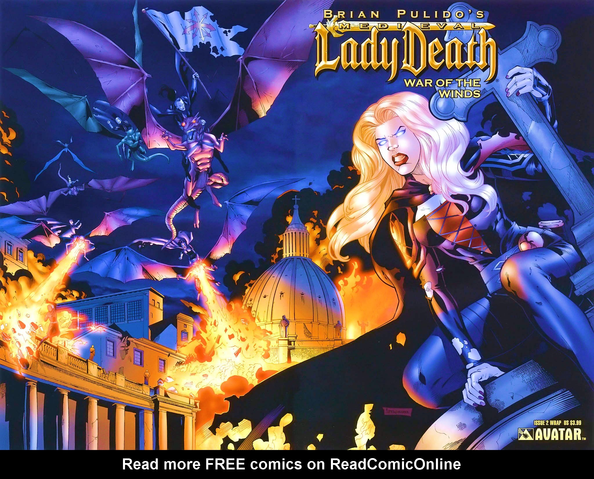 Read online Brian Pulido's Medieval Lady Death:  War of the Winds comic -  Issue #2 - 3