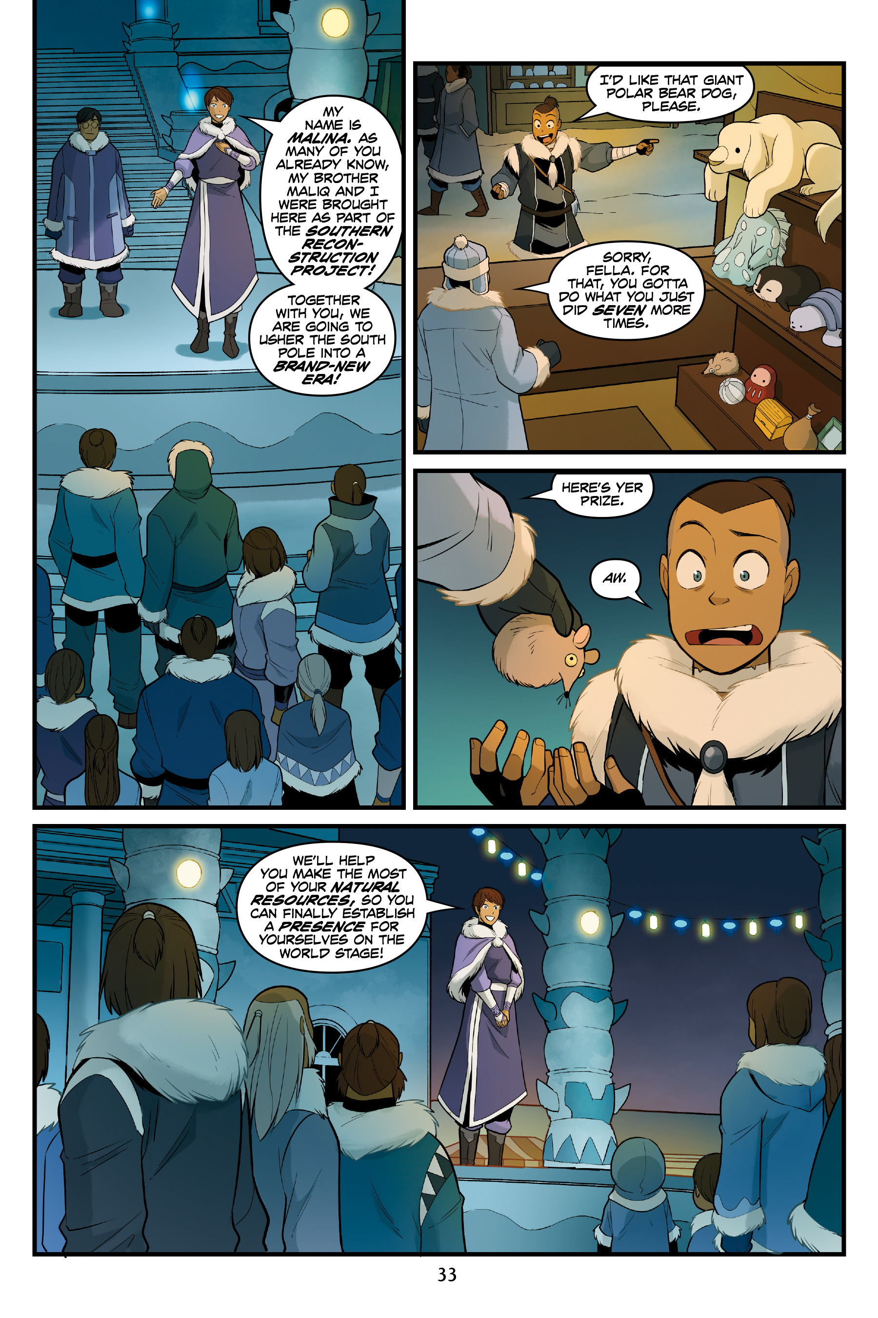 Read online Nickelodeon Avatar: The Last Airbender - North and South comic -  Issue #2 - 34