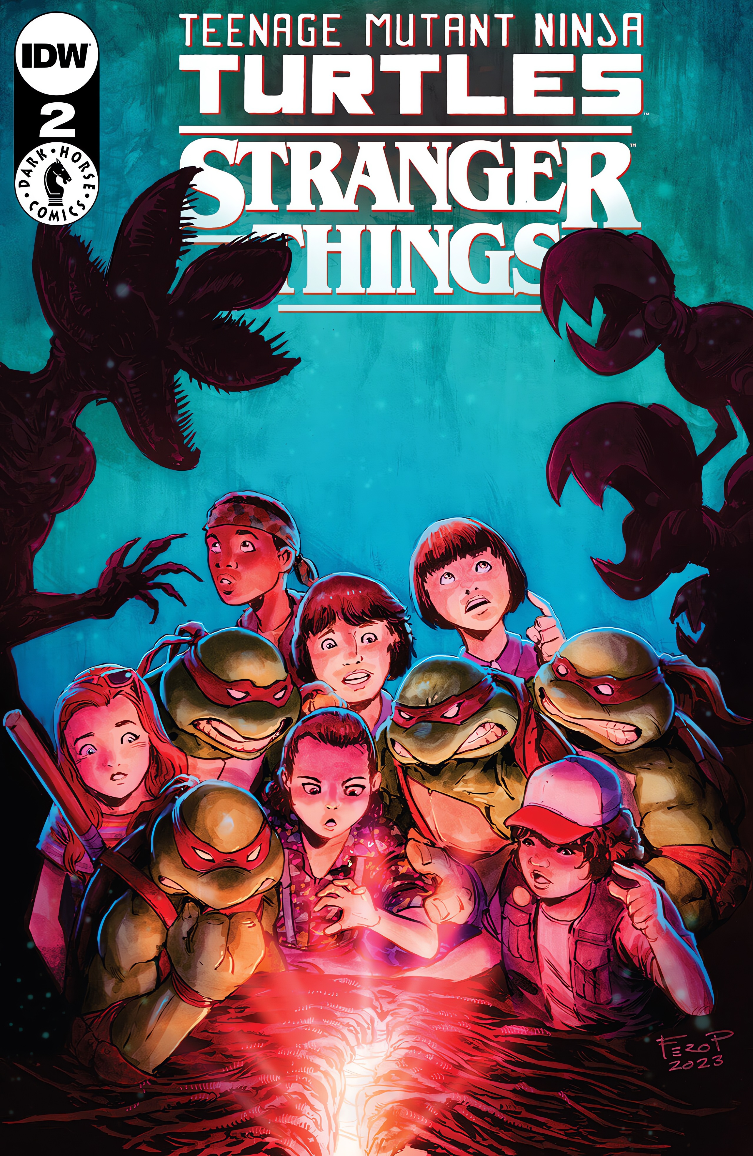 Read online Teenage Mutant Ninja Turtles x Stranger Things comic -  Issue #2 - 1