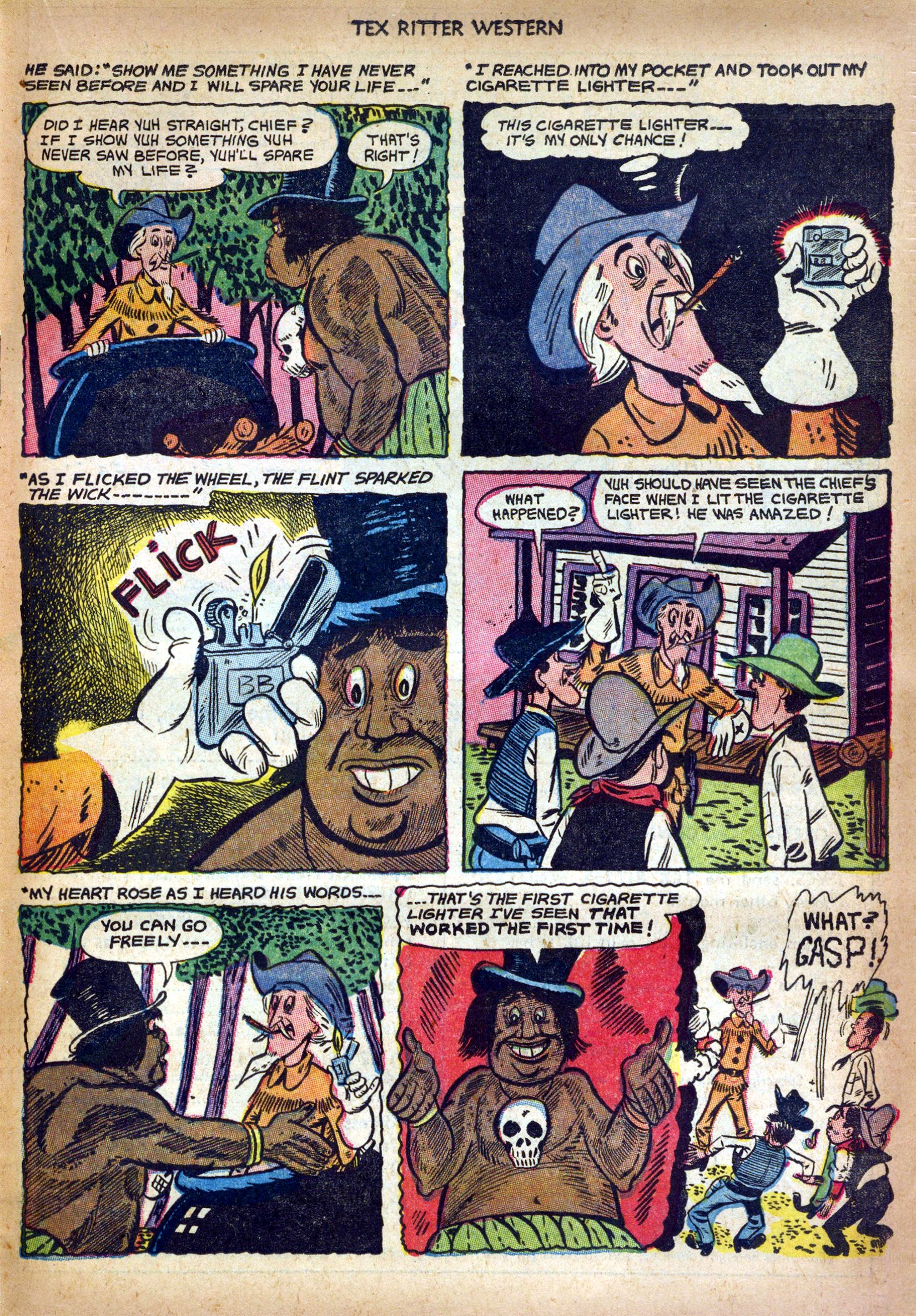 Read online Tex Ritter Western comic -  Issue #19 - 19