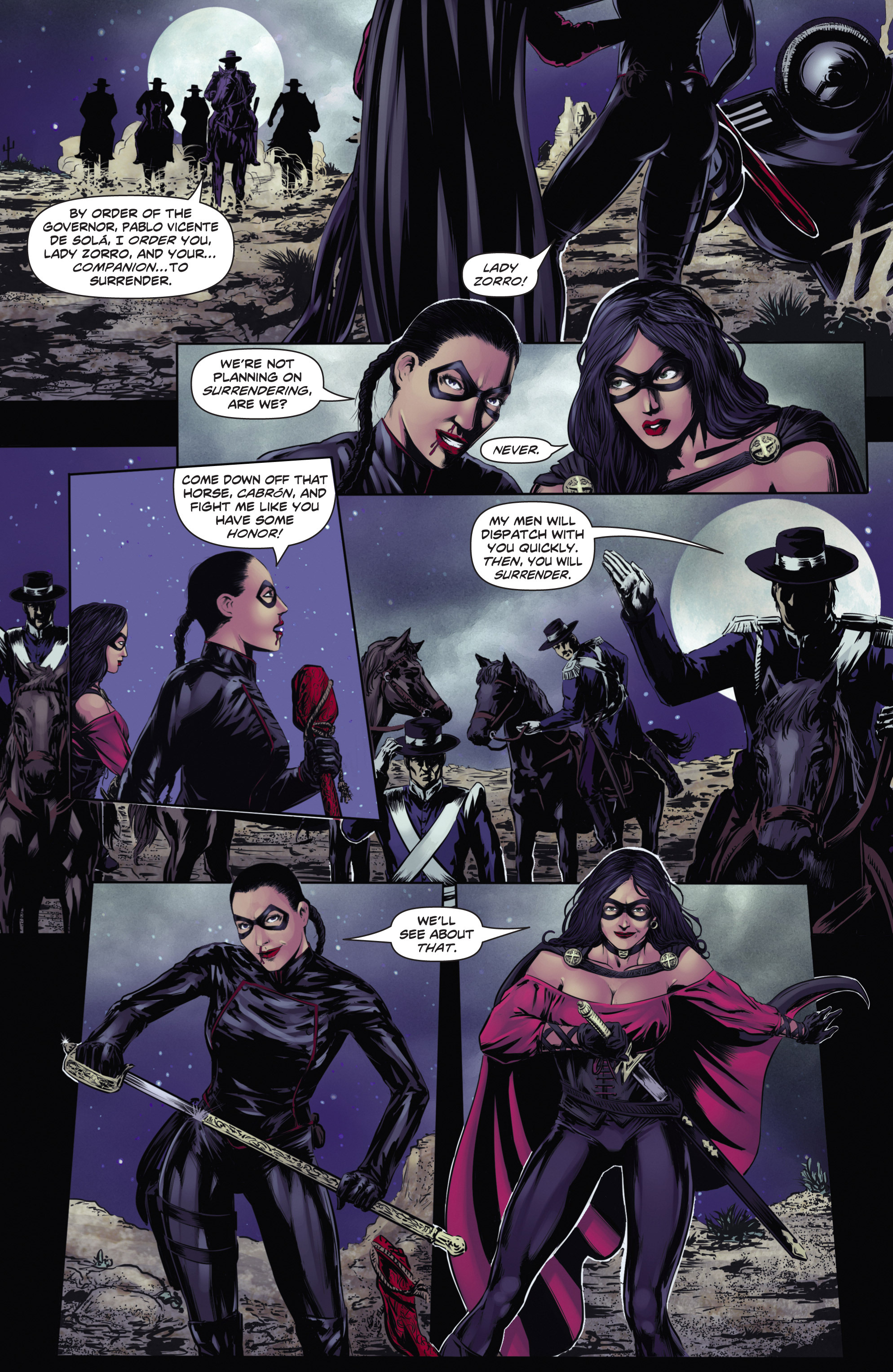 Read online Swords of Sorrow: Black Sparrow & Lady Zorro Special comic -  Issue # Full - 10
