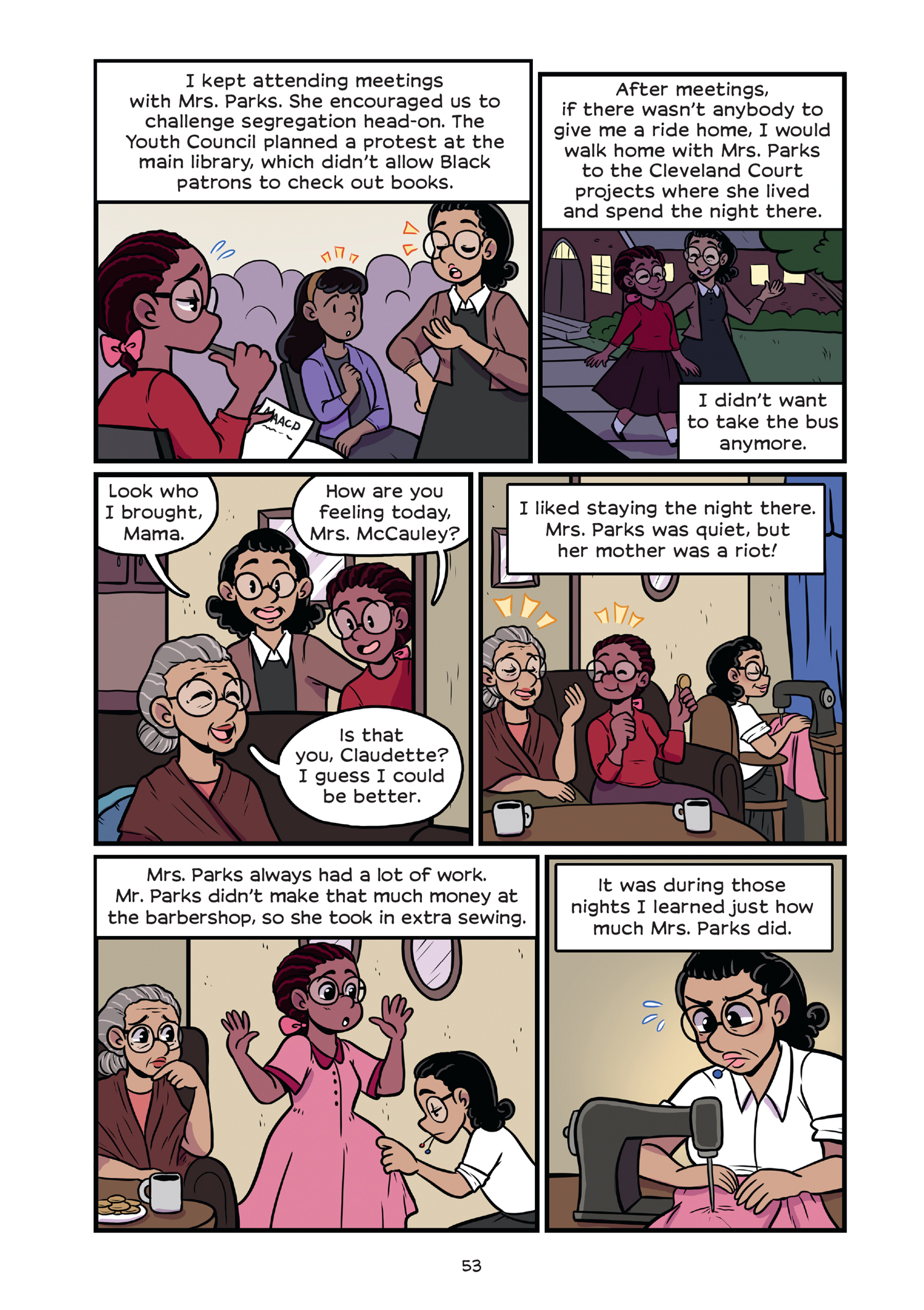 Read online History Comics comic -  Issue # Rosa Parks & Claudette Colvin - Civil Rights Heroes - 58