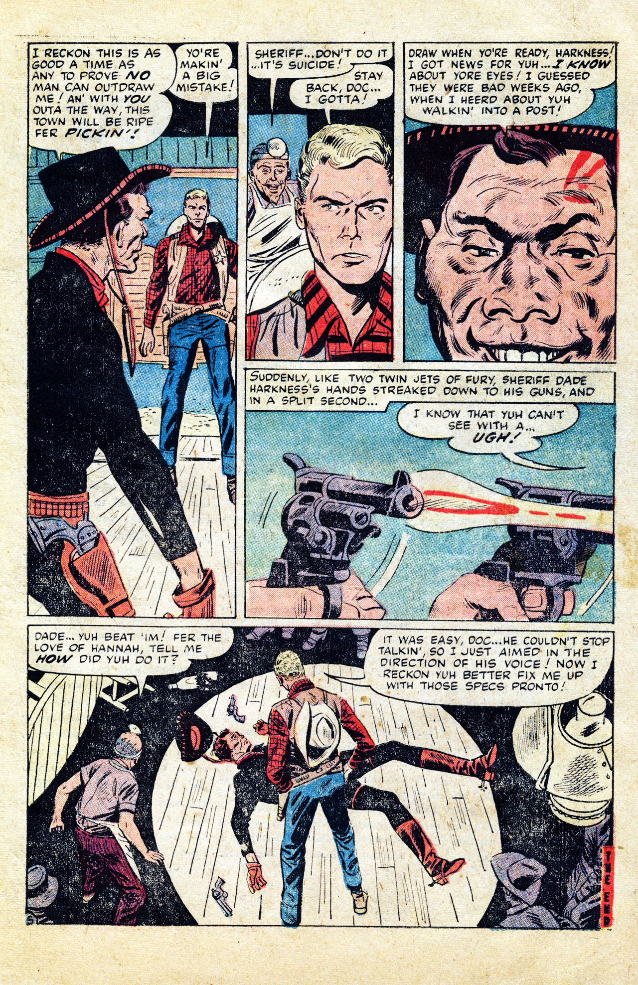 Read online Two Gun Western comic -  Issue #6 - 7