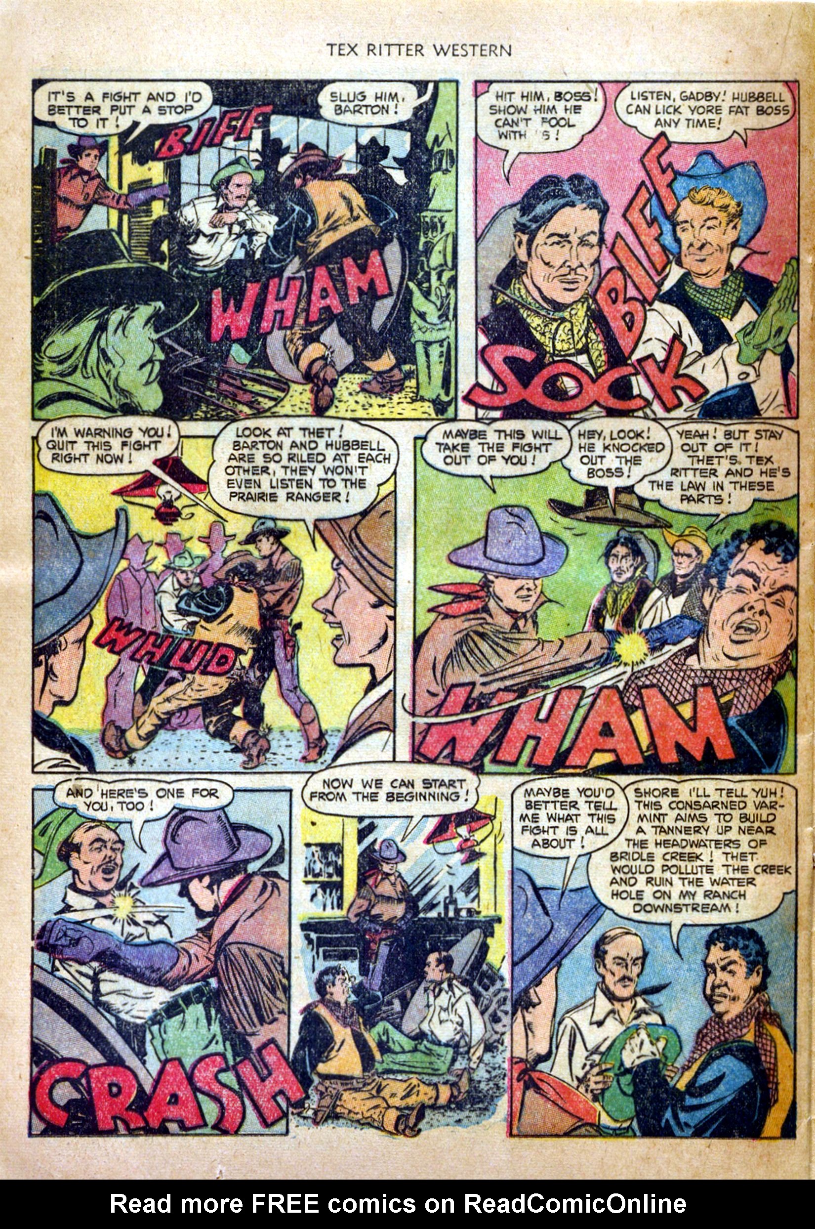 Read online Tex Ritter Western comic -  Issue #20 - 24
