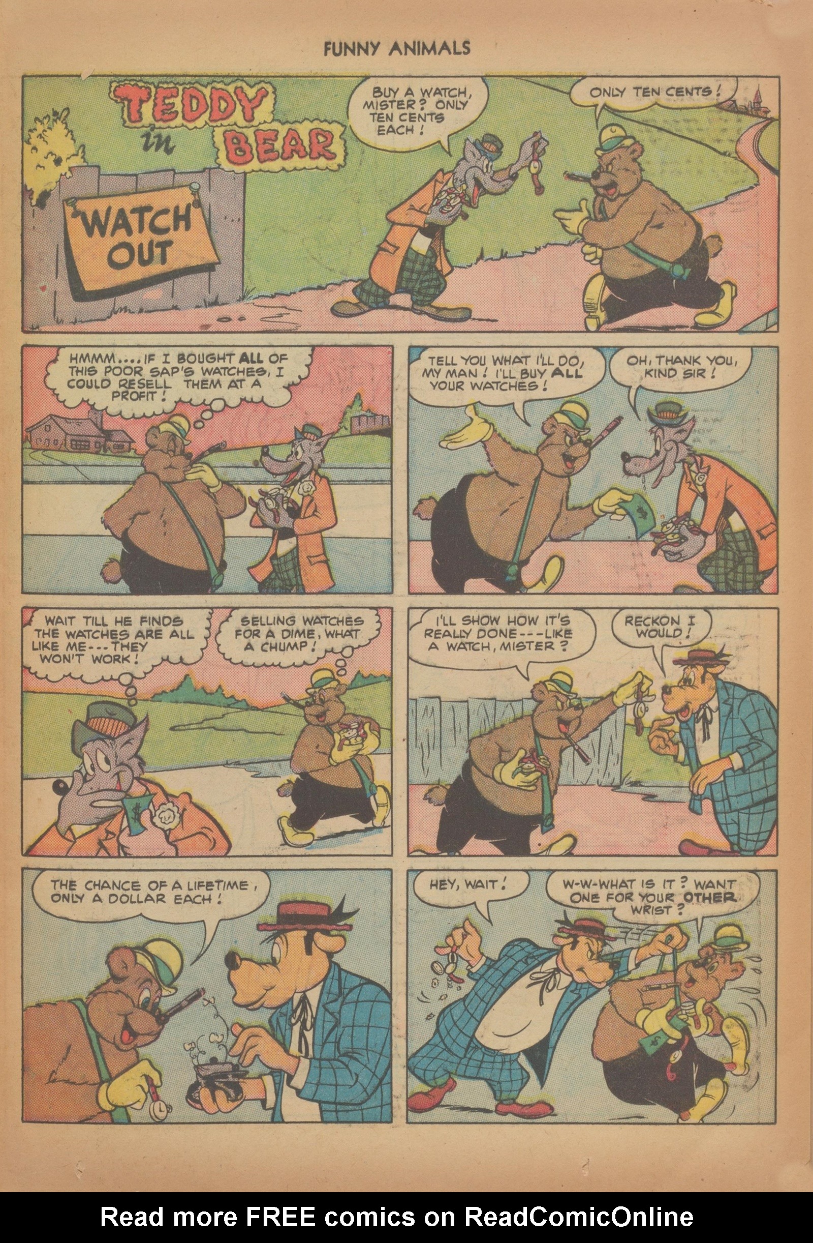 Read online Fawcett's Funny Animals comic -  Issue #71 - 13