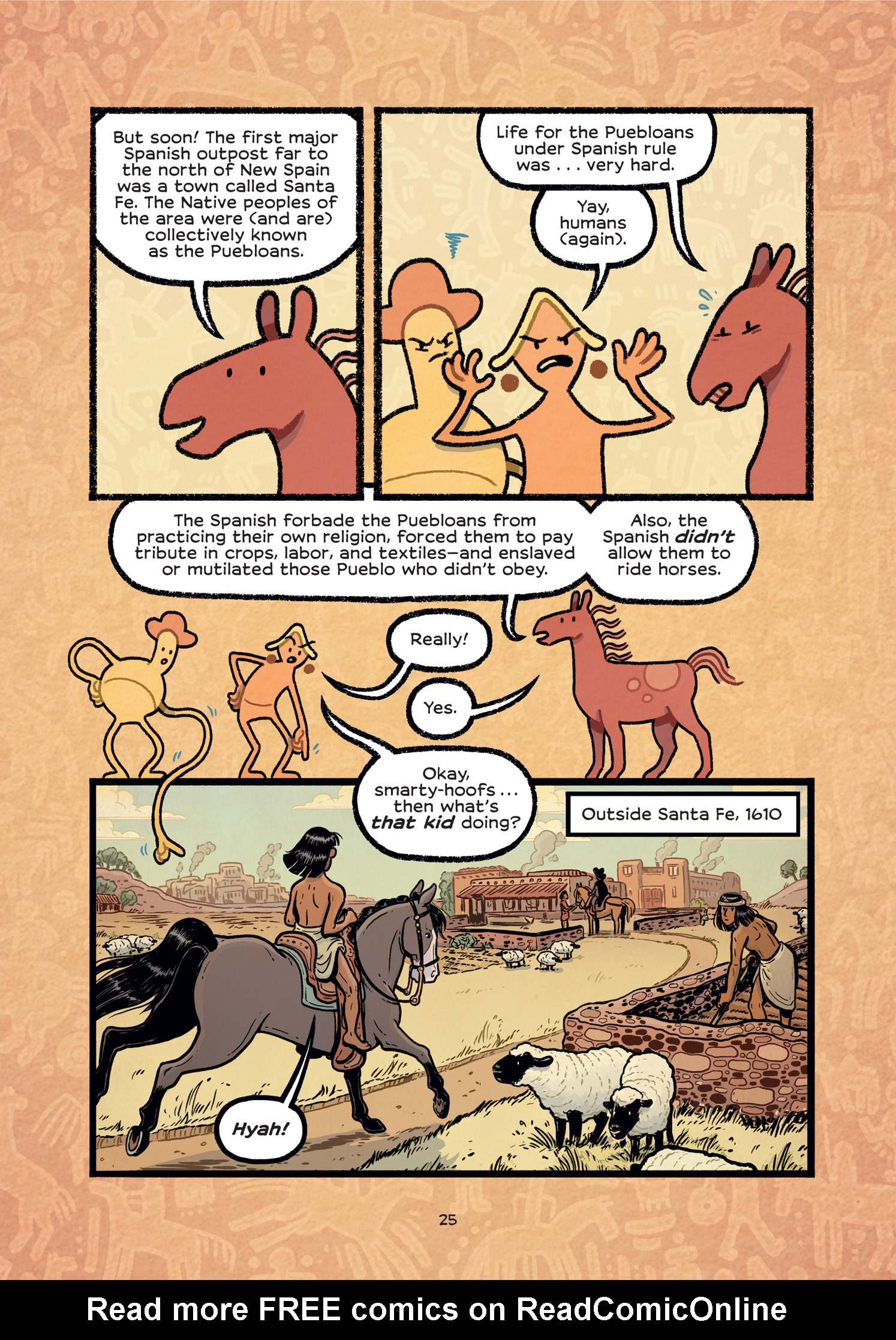 Read online History Comics comic -  Issue # The Wild Mustang - Horses of the American West - 31
