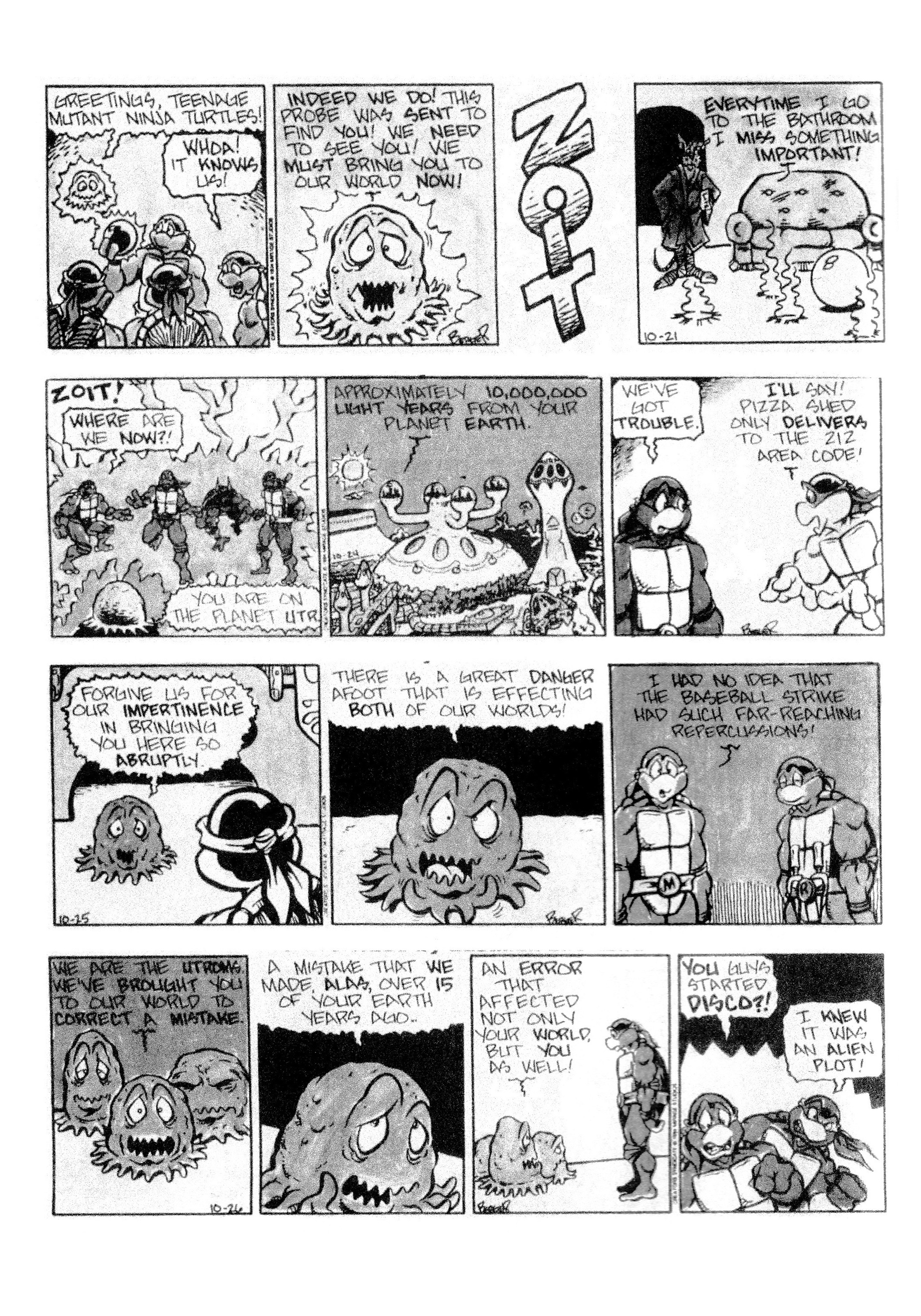 Read online Teenage Mutant Ninja Turtles: Complete Newspaper Daily Comic Strip Collection comic -  Issue # TPB 3 (Part 1) - 56