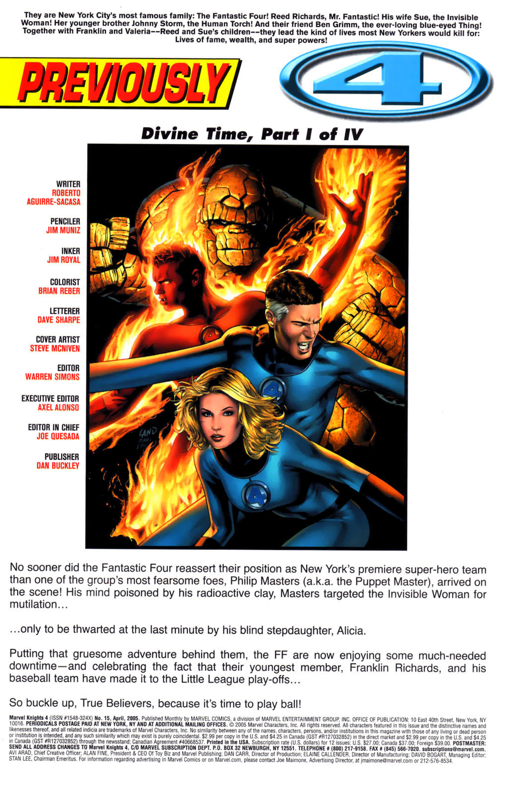 Read online Marvel Knights 4 comic -  Issue #15 - 2