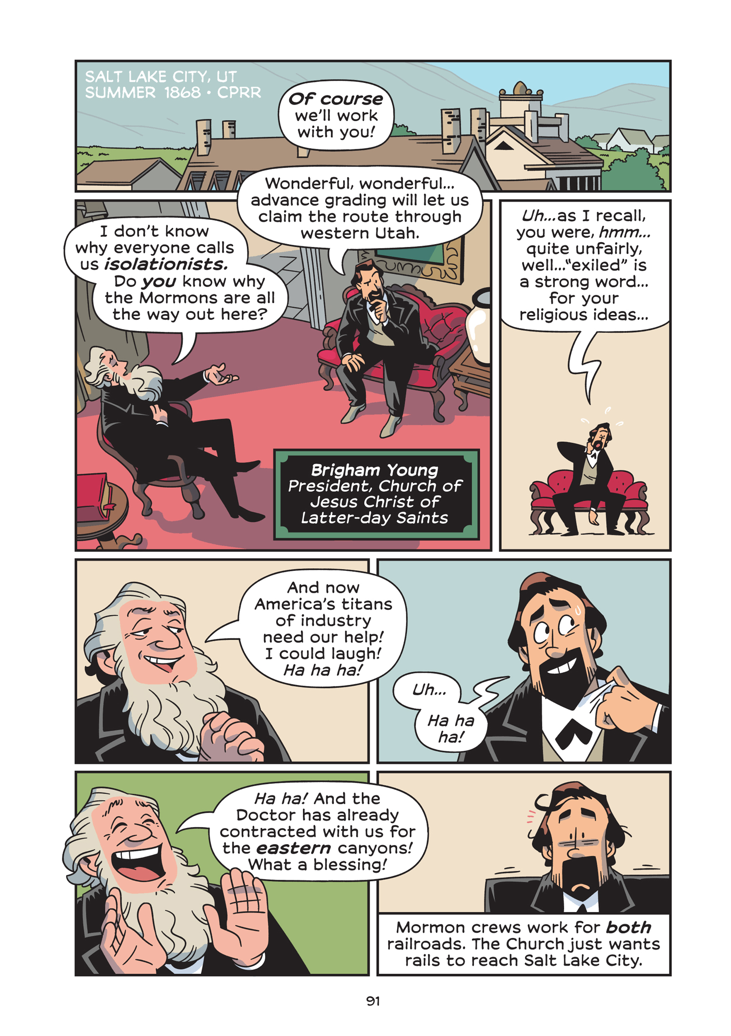 Read online History Comics comic -  Issue # The Transcontinental Railroad - 100