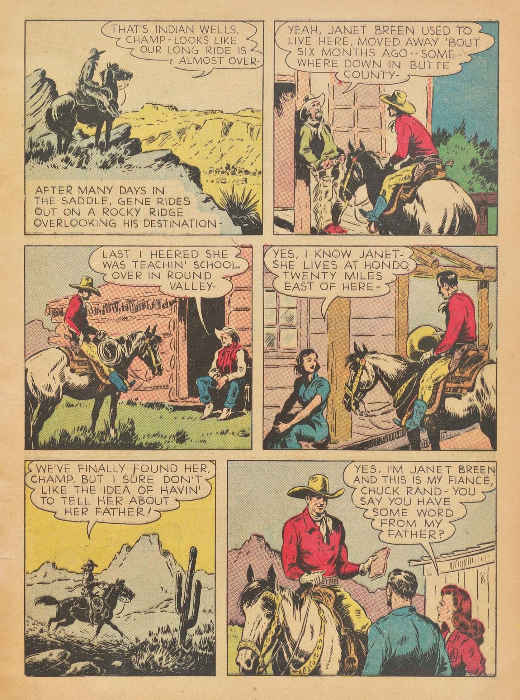 Read online Gene Autry Comics comic -  Issue #3 - 7