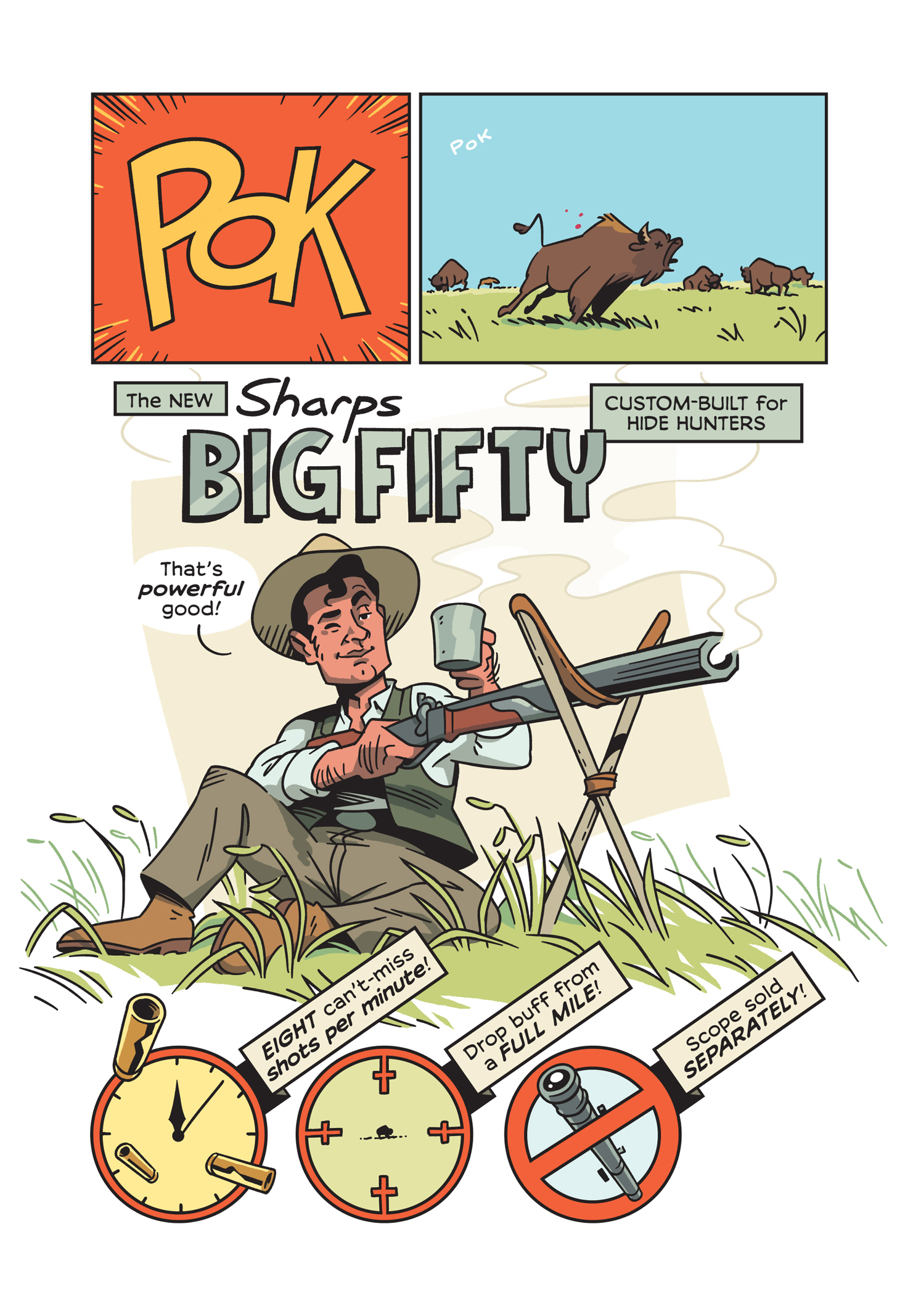 Read online History Comics comic -  Issue # The American Bison - The Buffalos Survival Tale - 54