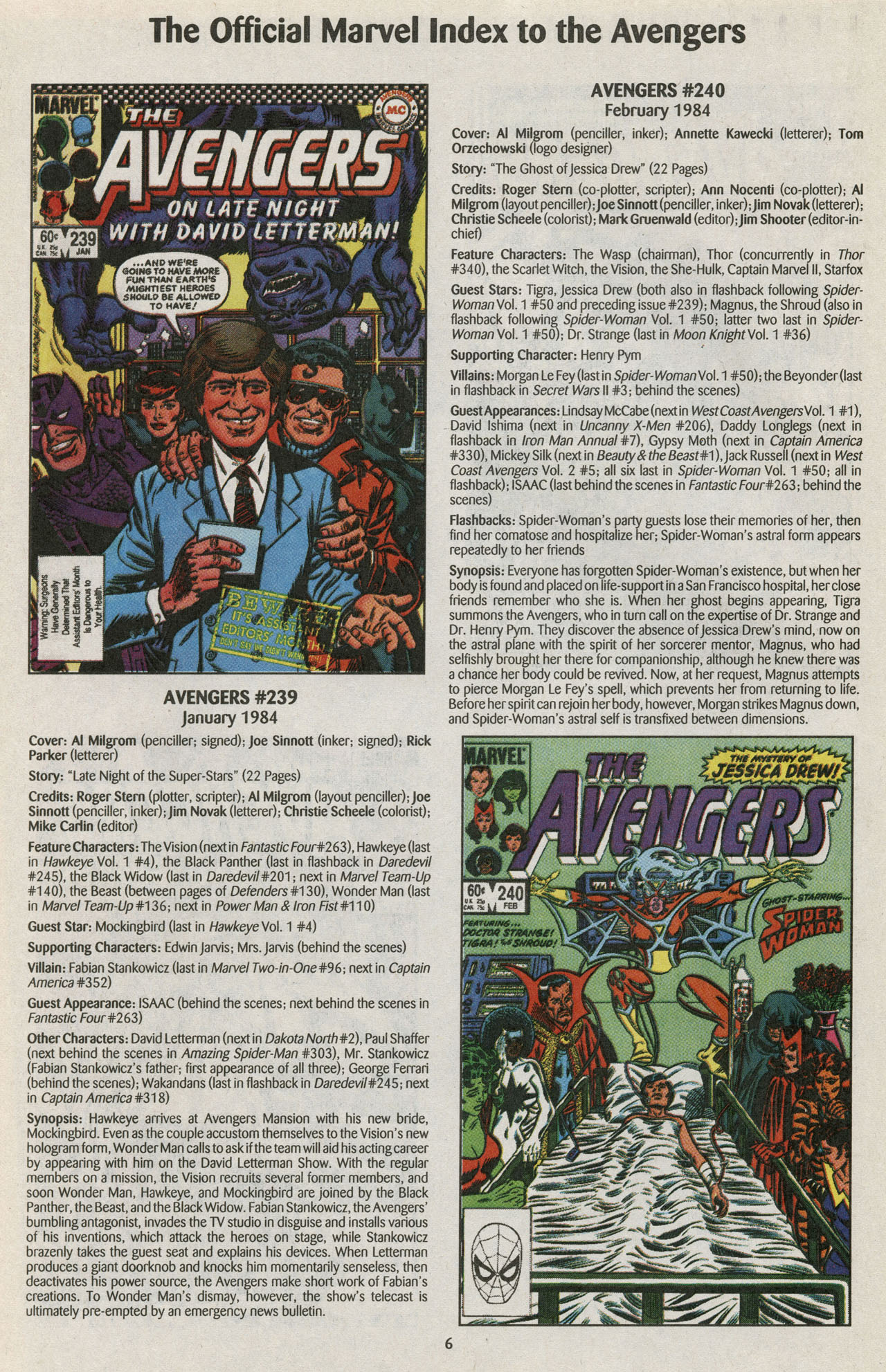 Read online The Official Marvel Index to the Avengers comic -  Issue #5 - 8