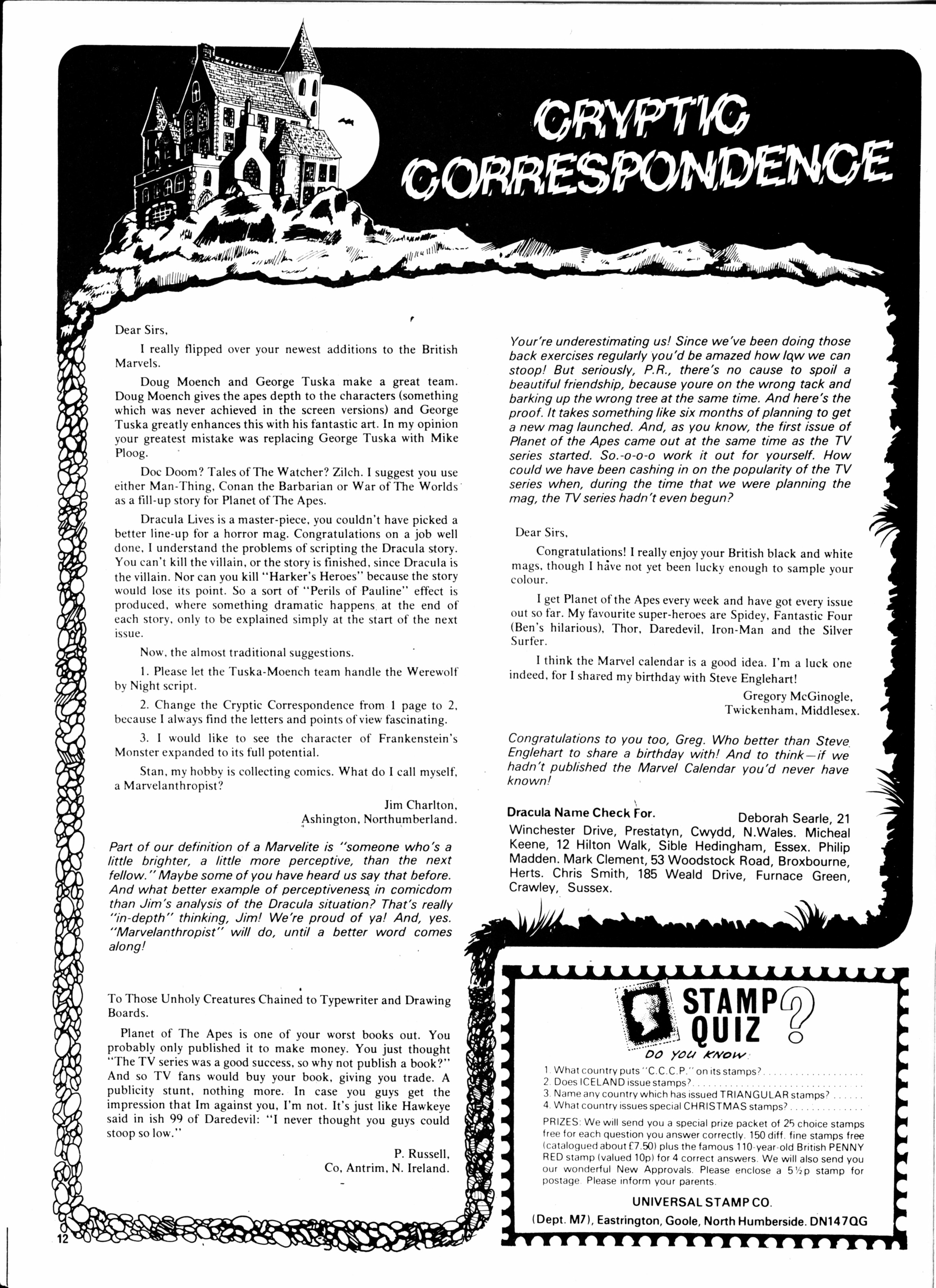 Read online Dracula Lives (1974) comic -  Issue #30 - 12