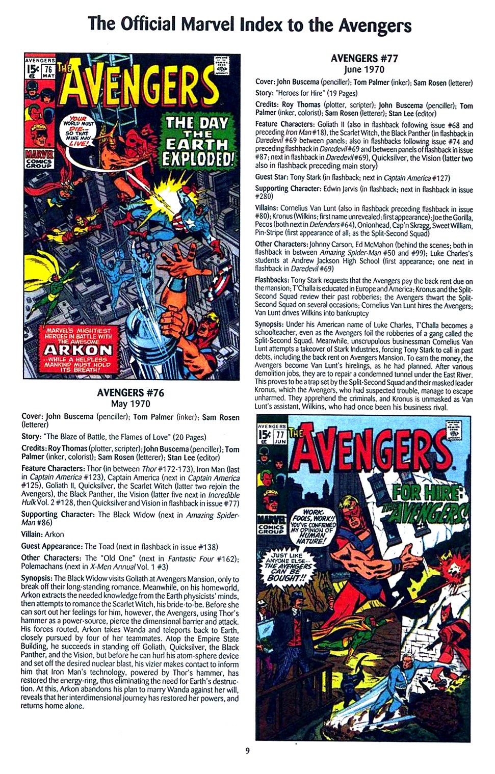 Read online The Official Marvel Index to the Avengers comic -  Issue #2 - 11