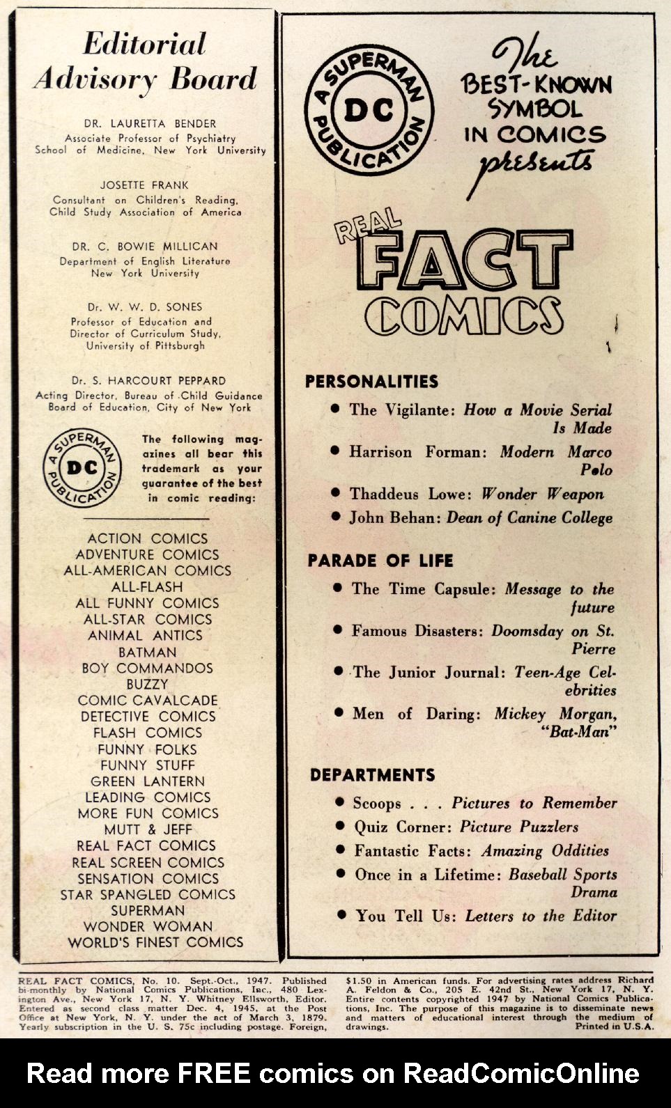 Read online Real Fact Comics comic -  Issue #10 - 2