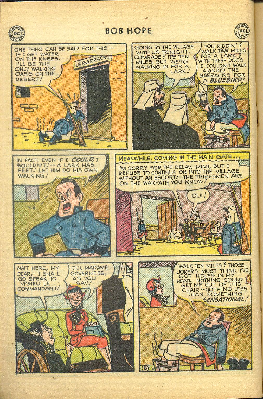 Read online The Adventures of Bob Hope comic -  Issue #10 - 10