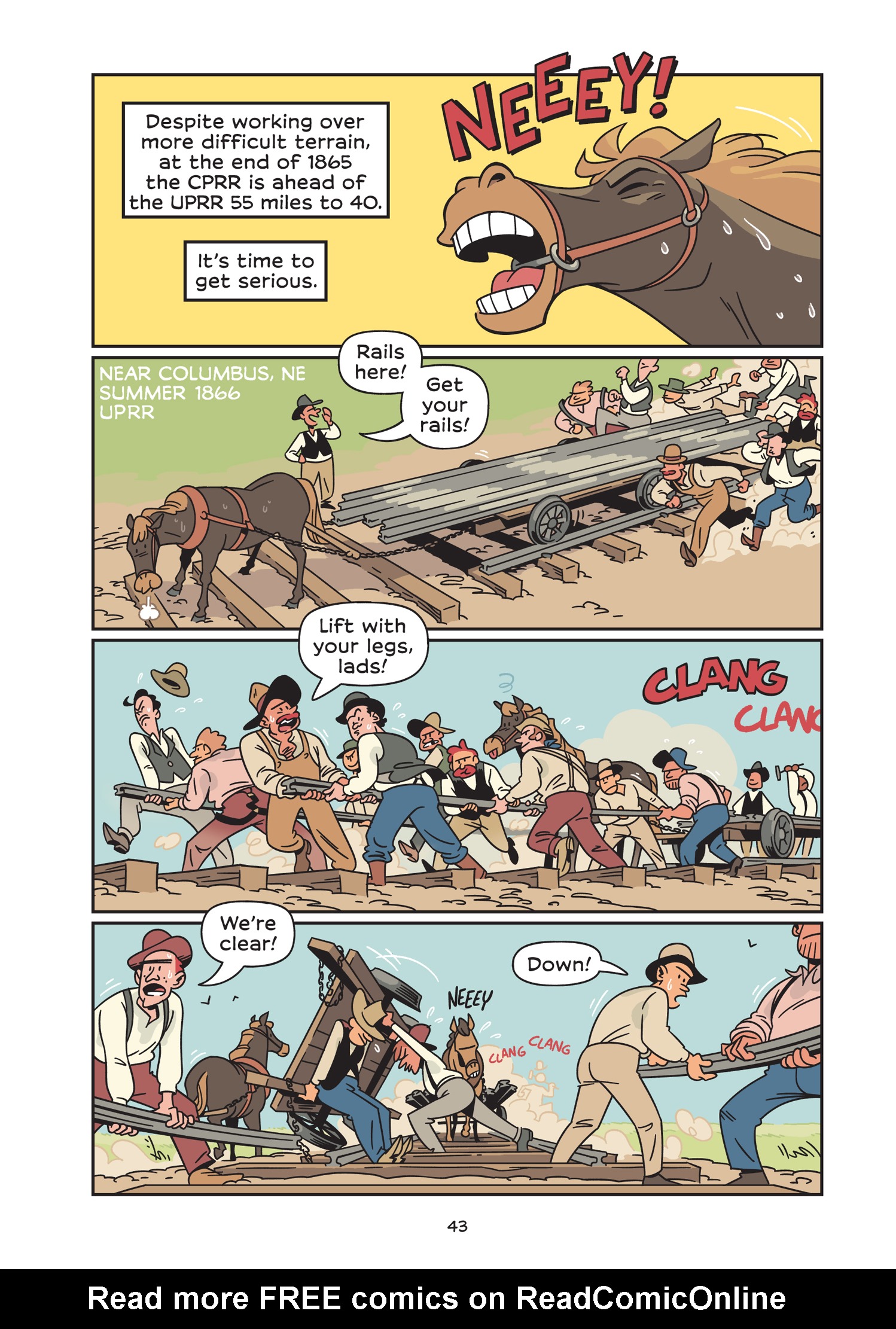 Read online History Comics comic -  Issue # The Transcontinental Railroad - 52