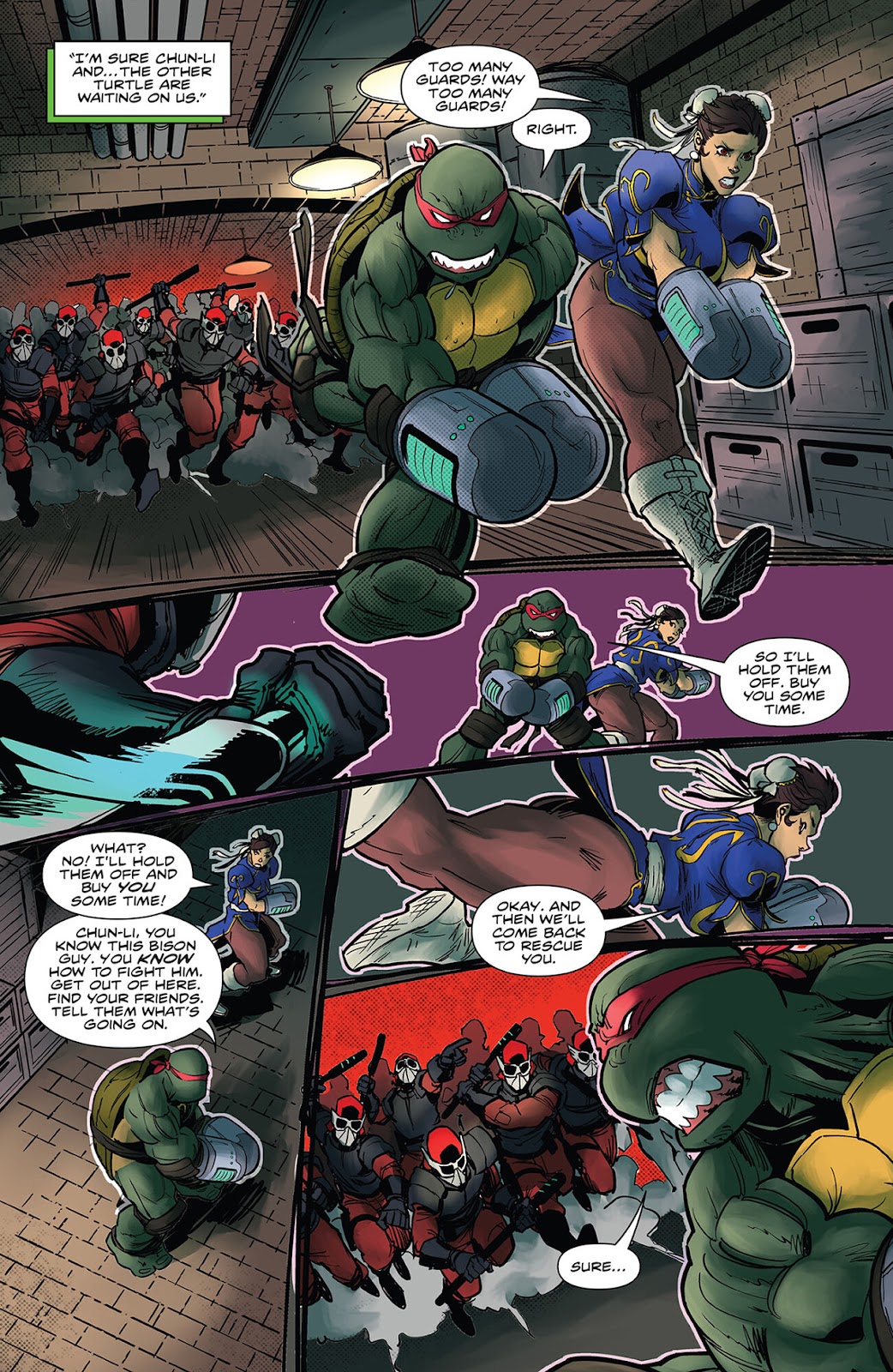 Teenage Mutant Ninja Turtles Vs. Street Fighter' Comic