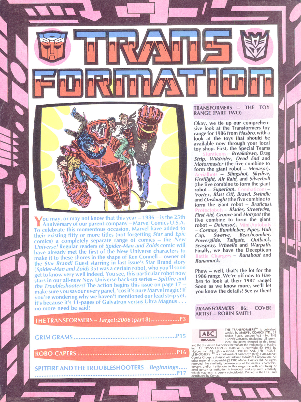 Read online The Transformers (UK) comic -  Issue #86 - 2
