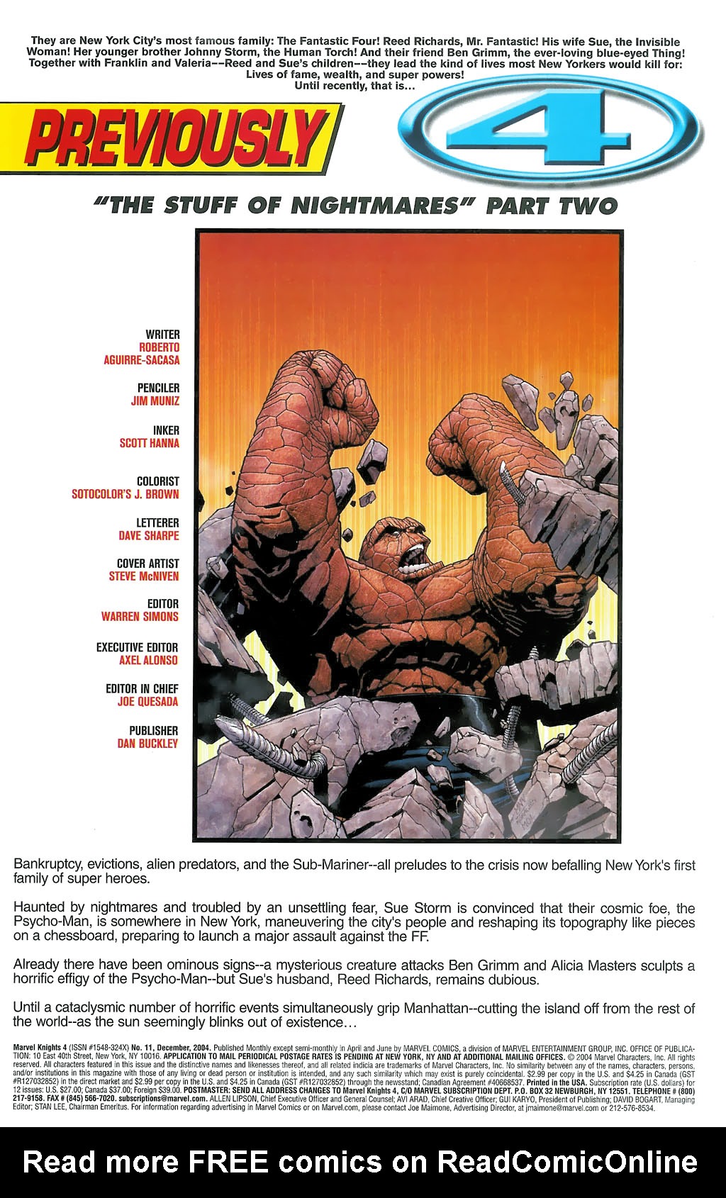 Read online Marvel Knights 4 comic -  Issue #11 - 2