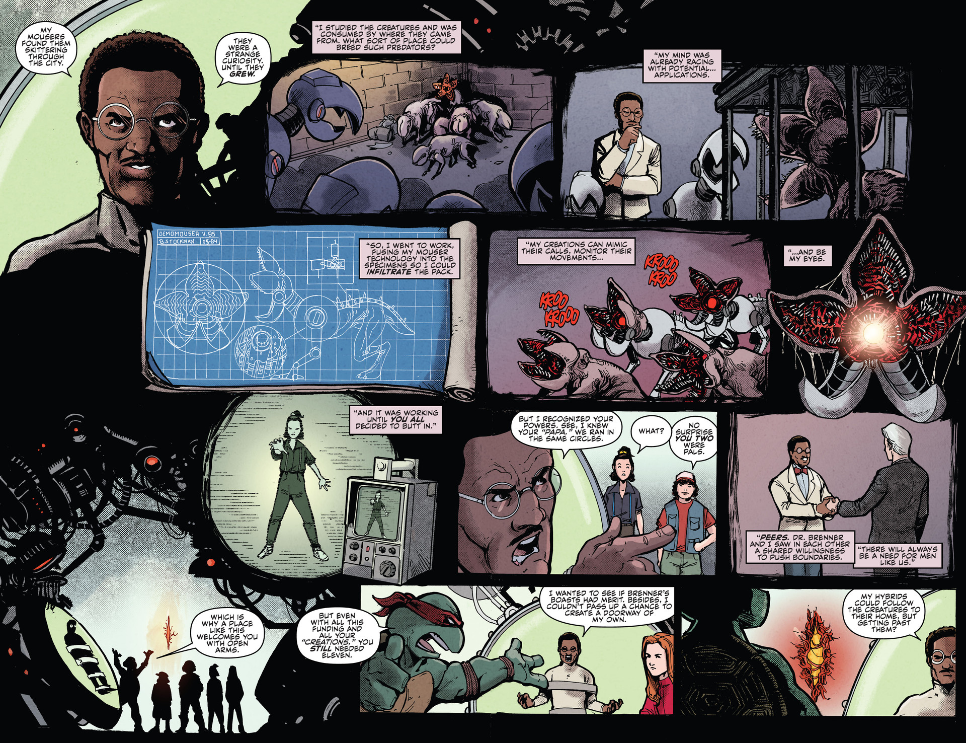 Read online Teenage Mutant Ninja Turtles x Stranger Things comic -  Issue #3 - 13