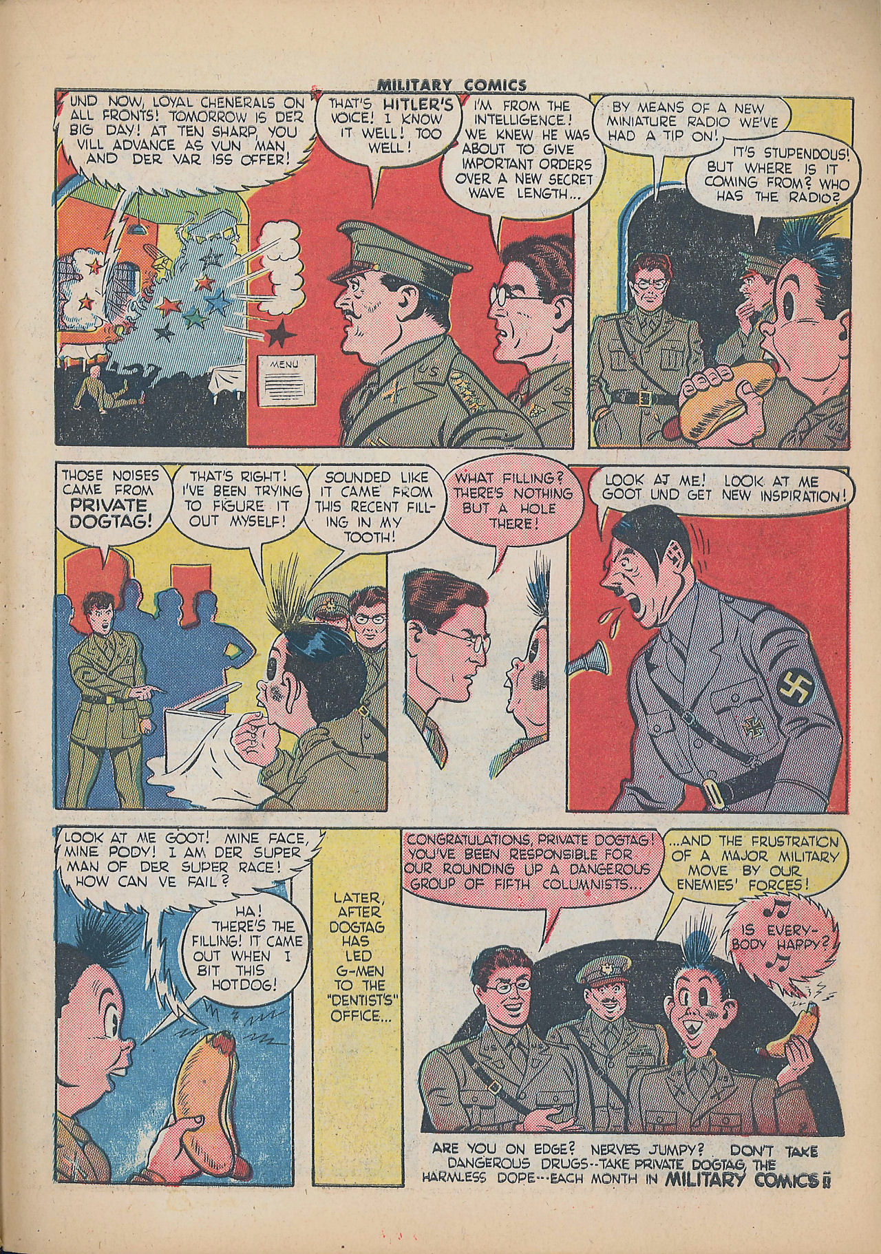 Read online Military Comics comic -  Issue #25 - 39