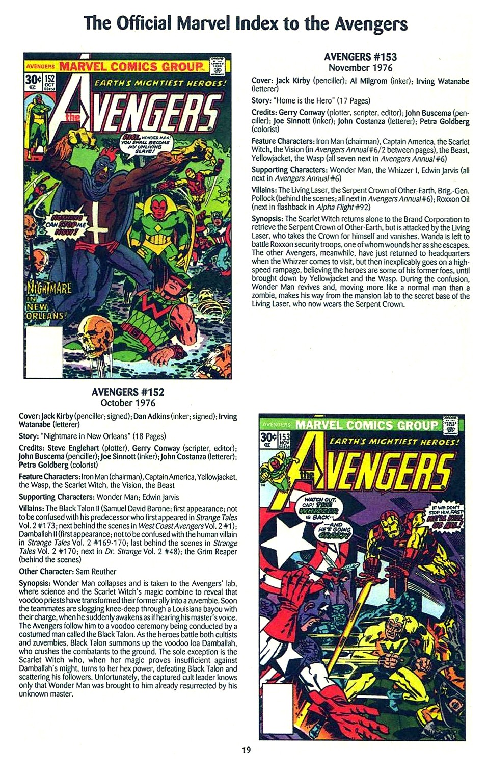 Read online The Official Marvel Index to the Avengers comic -  Issue #3 - 21