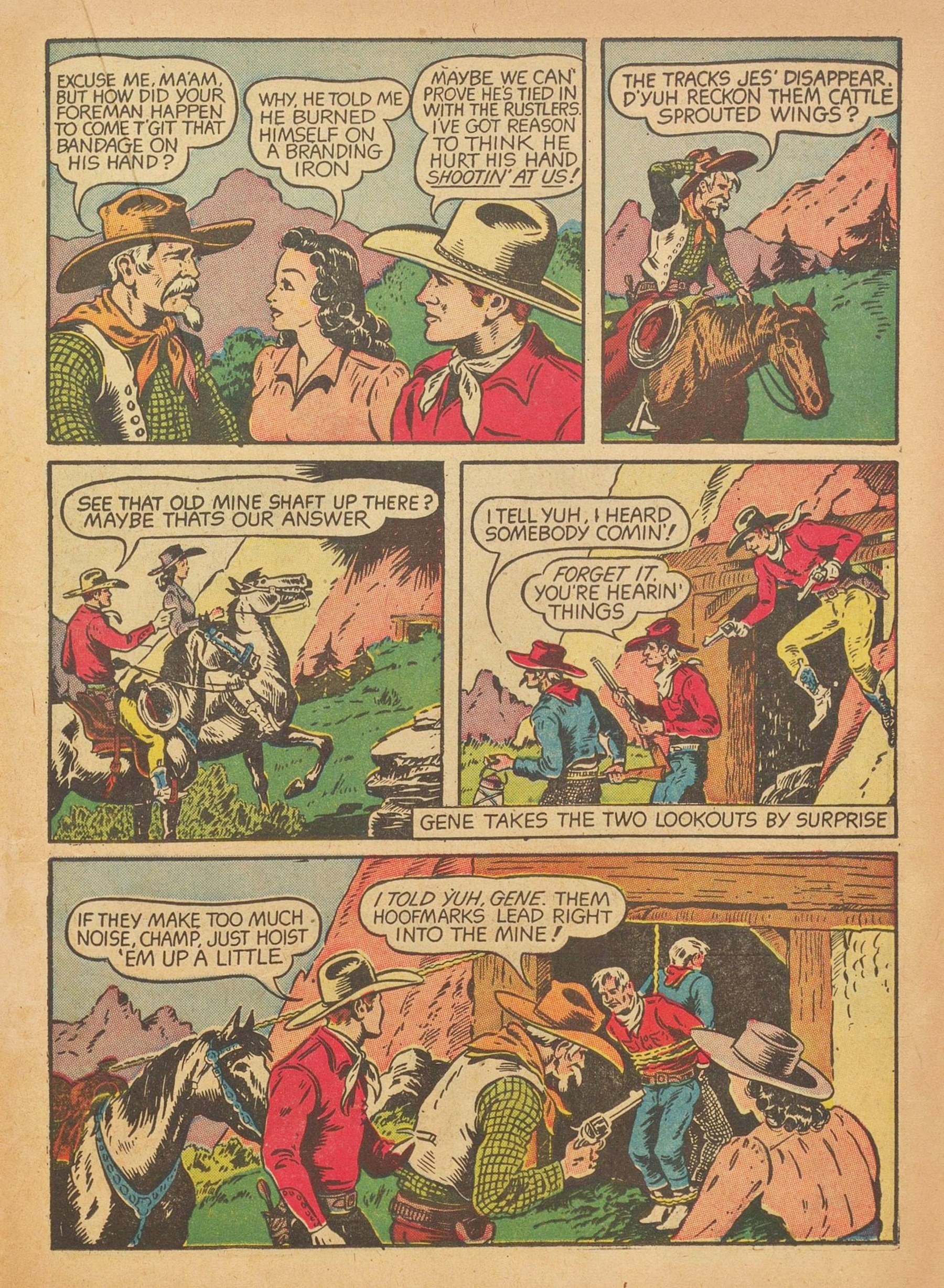 Read online Gene Autry Comics comic -  Issue #2 - 37