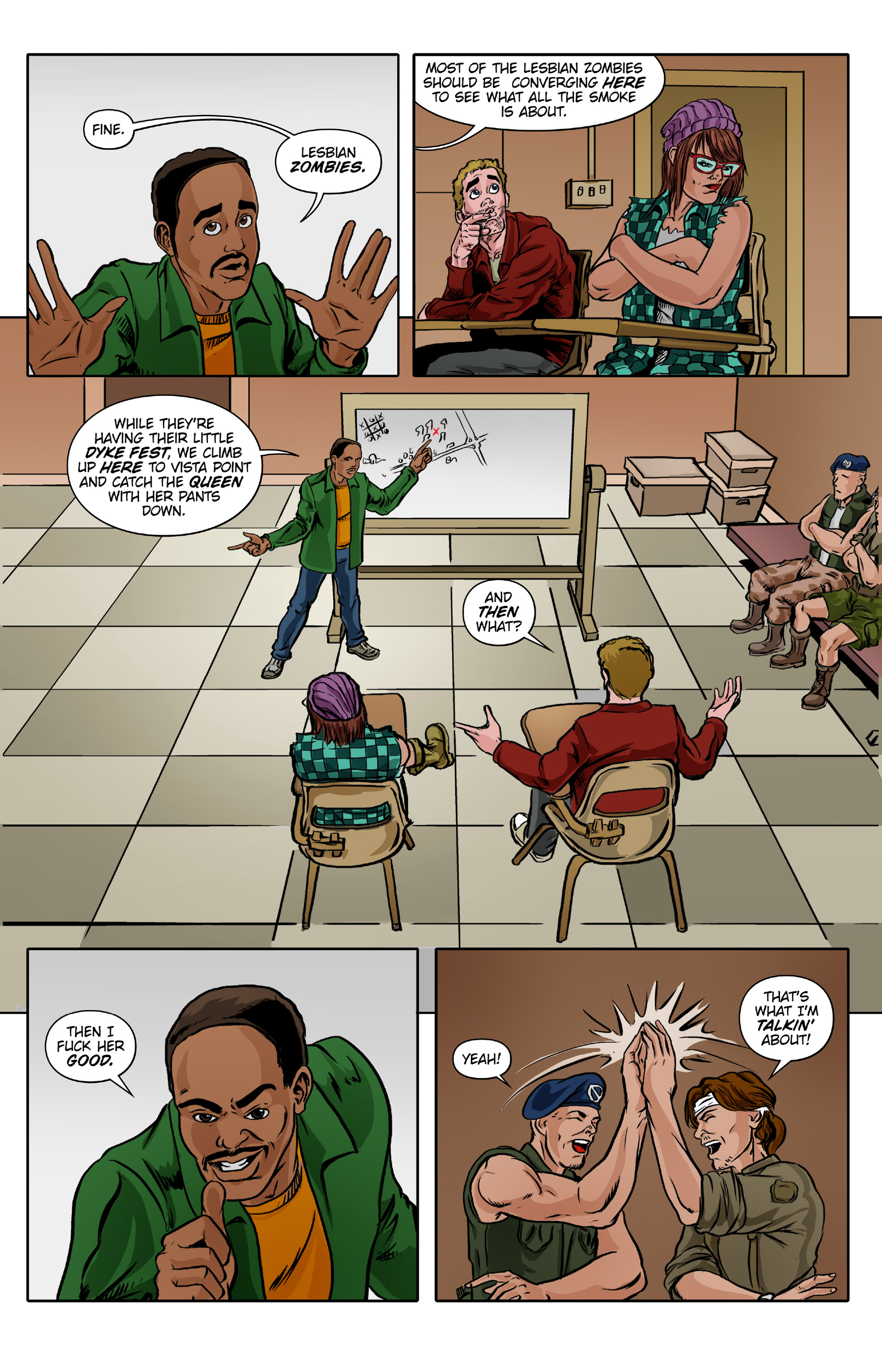 Read online Lesbian Zombies from Outer Space comic -  Issue #4 - 11