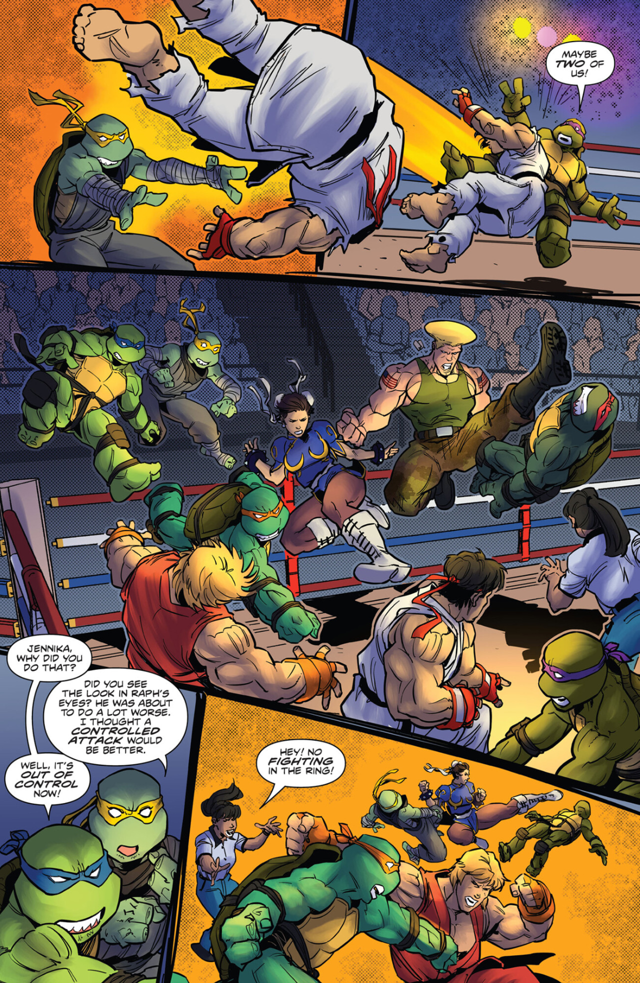 Read online Teenage Mutant Ninja Turtles vs. Street Fighter comic -  Issue #2 - 14