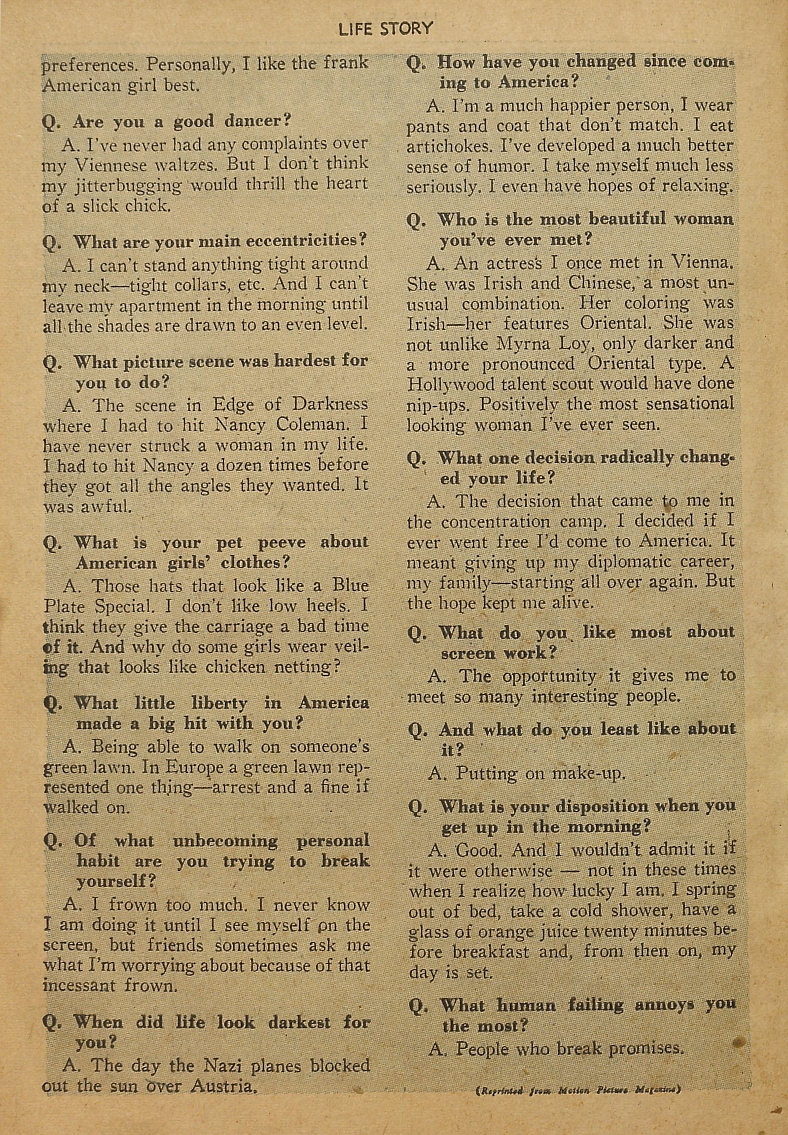 Read online Life Story comic -  Issue #11 - 22