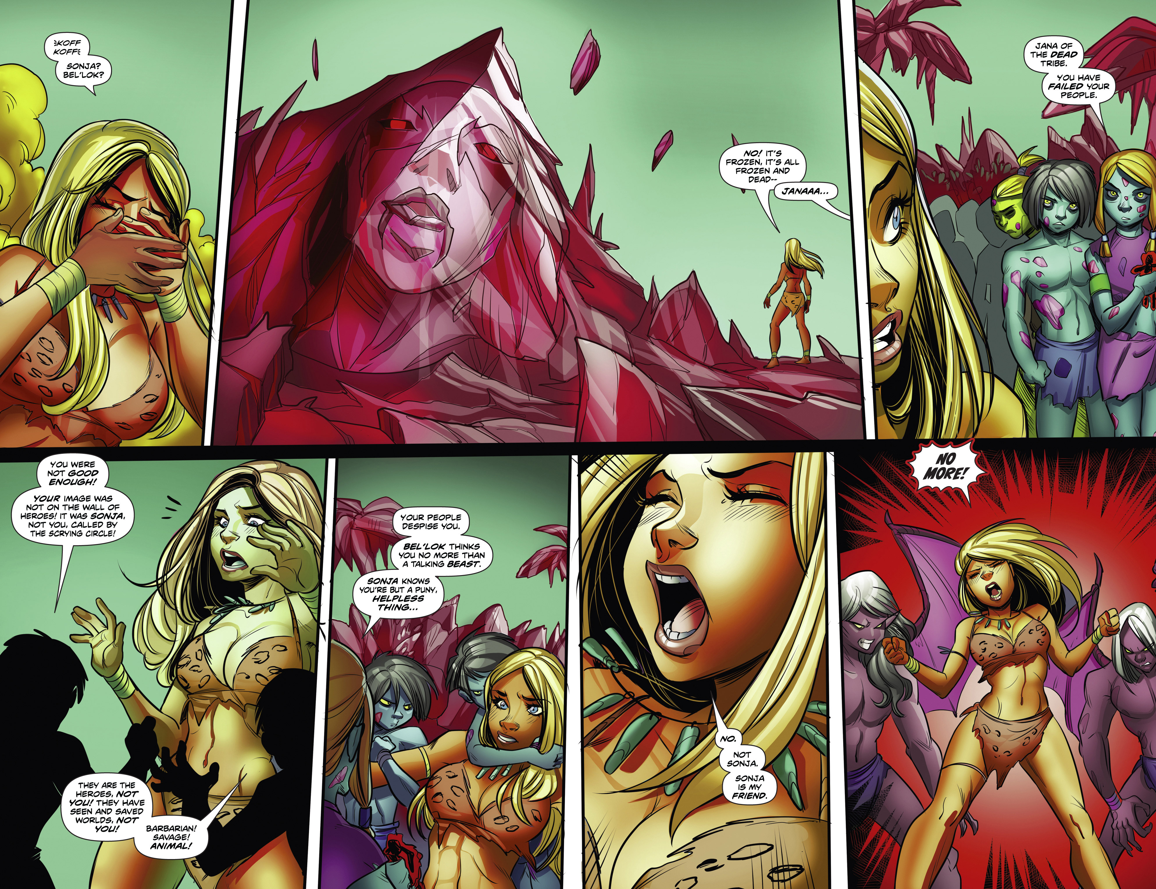 Read online Swords of Sorrow: Red Sonja & Jungle Girl comic -  Issue #3 - 14