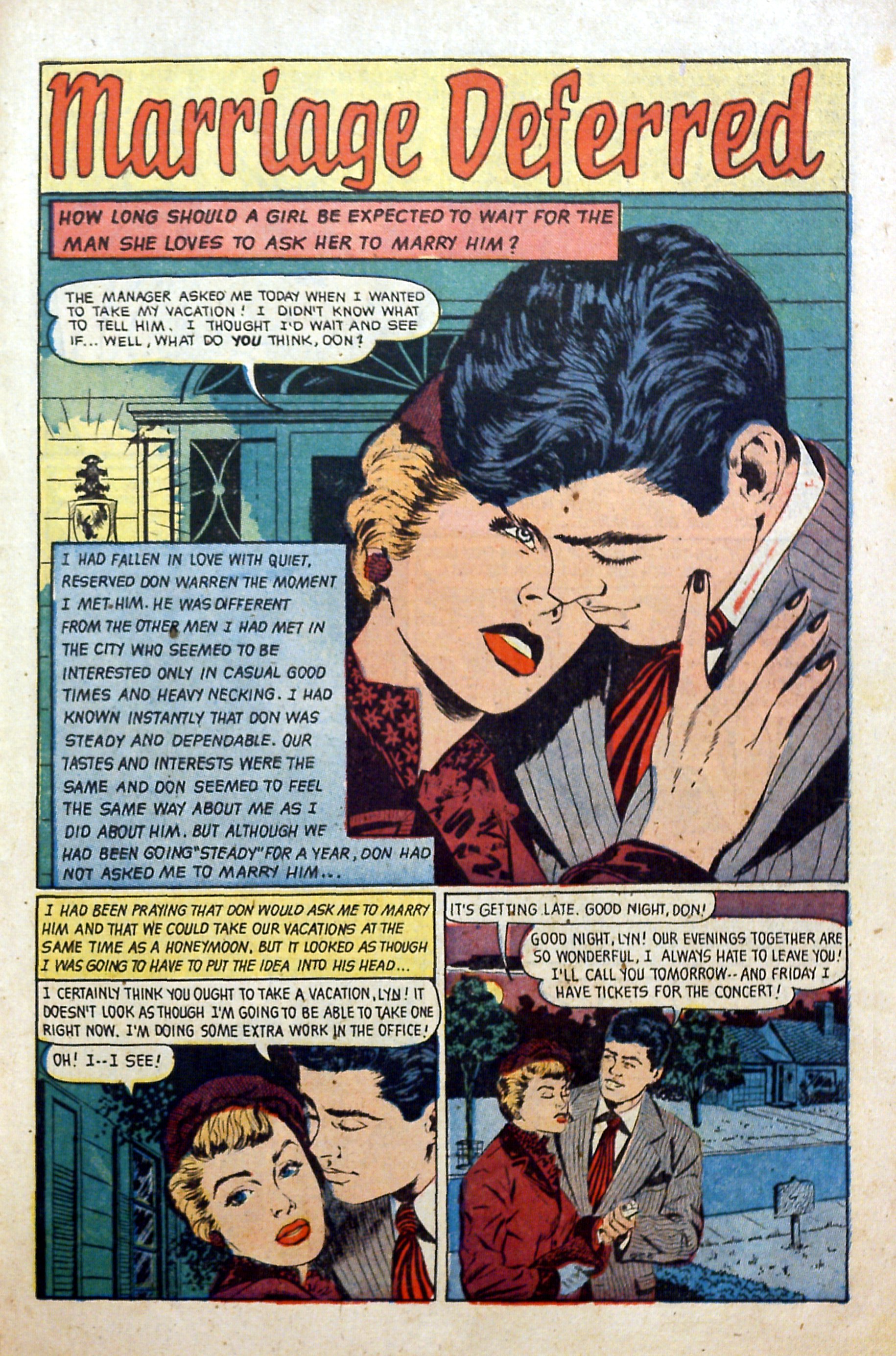Read online Glamorous Romances comic -  Issue #61 - 27