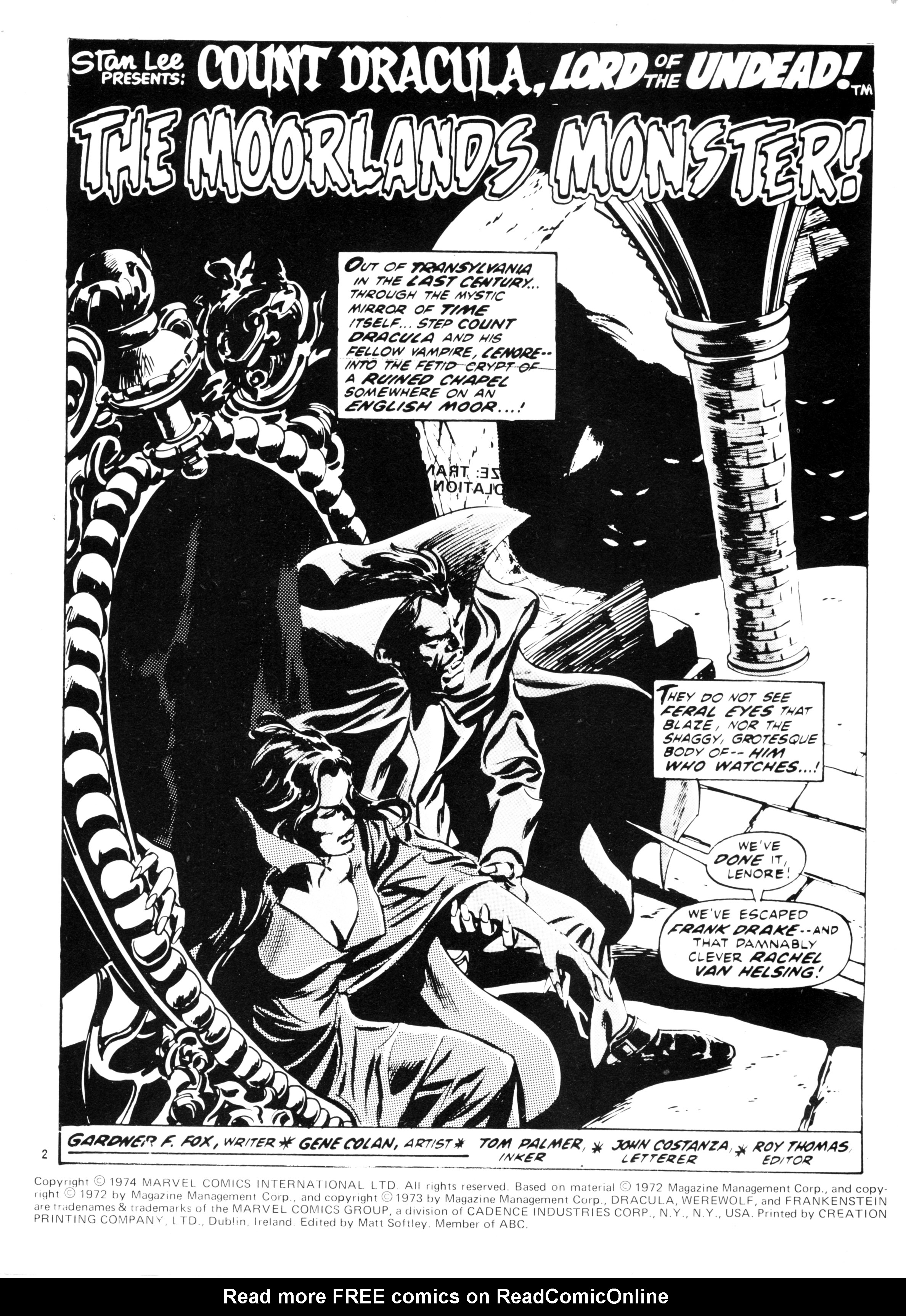 Read online Dracula Lives (1974) comic -  Issue #10 - 2