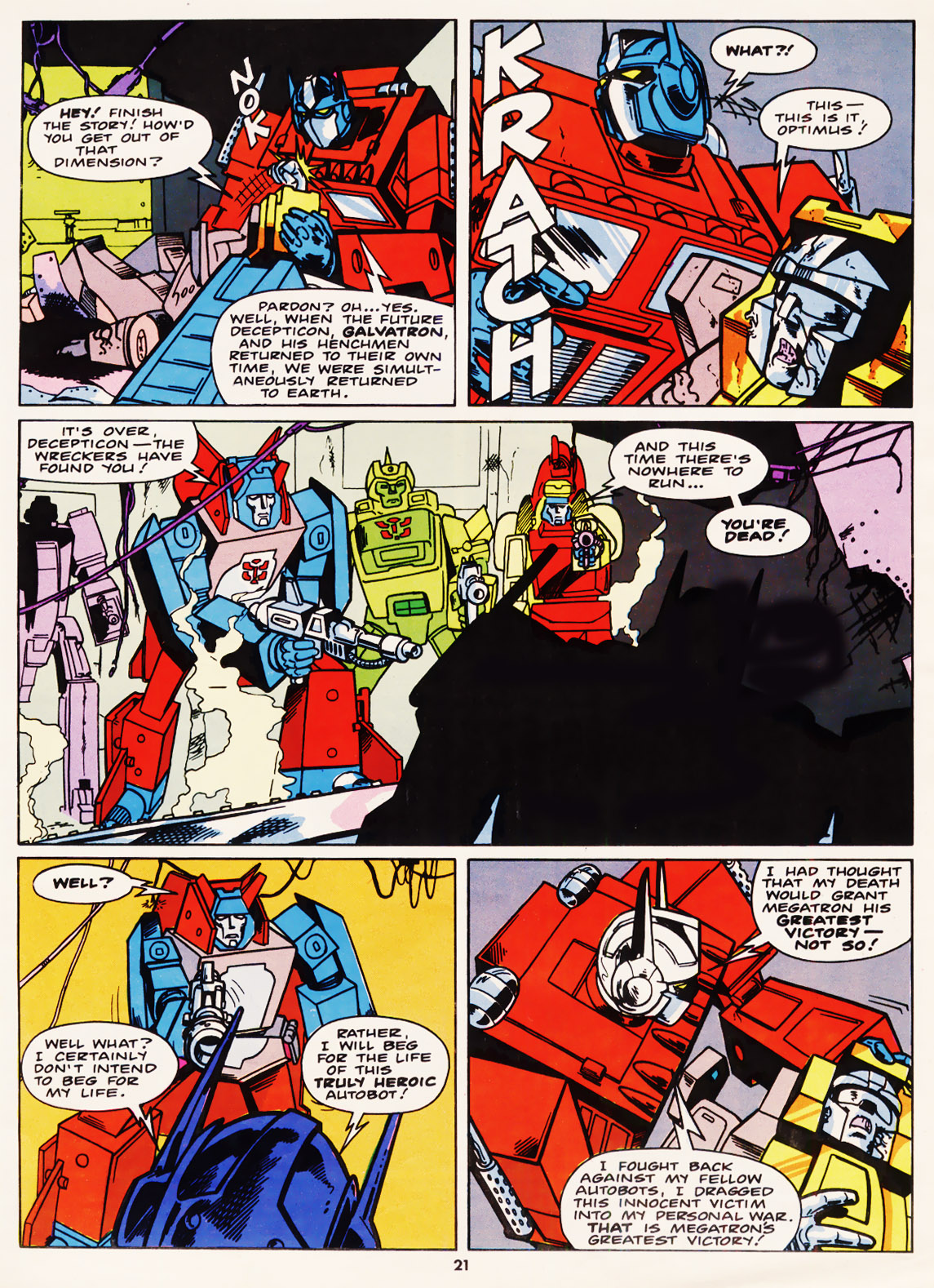 Read online The Transformers (UK) comic -  Issue #100 - 20