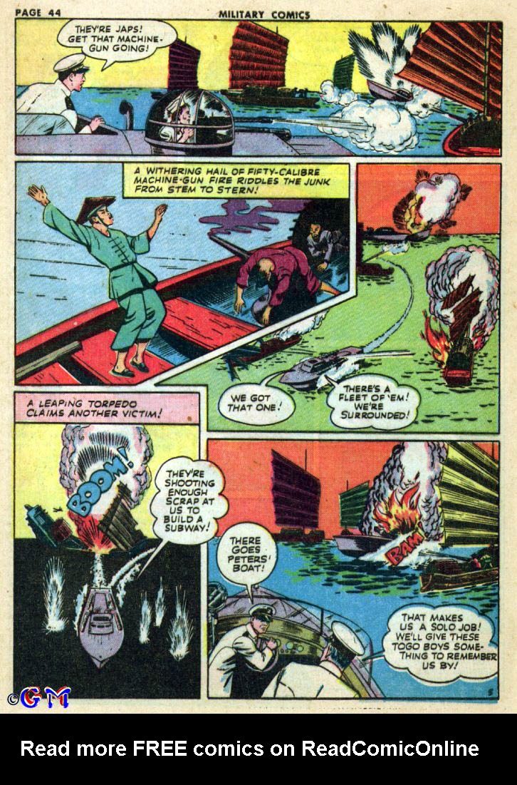 Read online Military Comics comic -  Issue #23 - 46