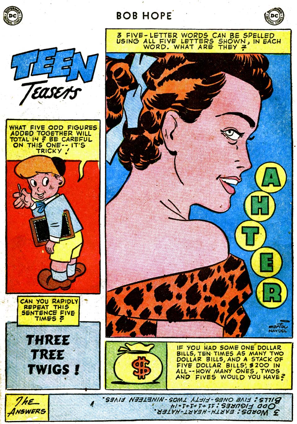 Read online The Adventures of Bob Hope comic -  Issue #20 - 20