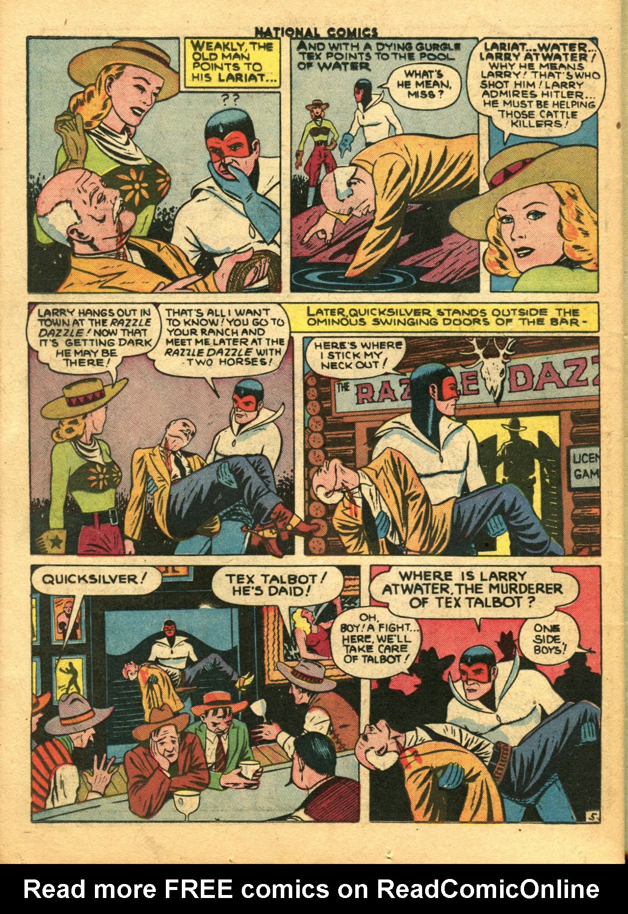 Read online National Comics comic -  Issue #38 - 56