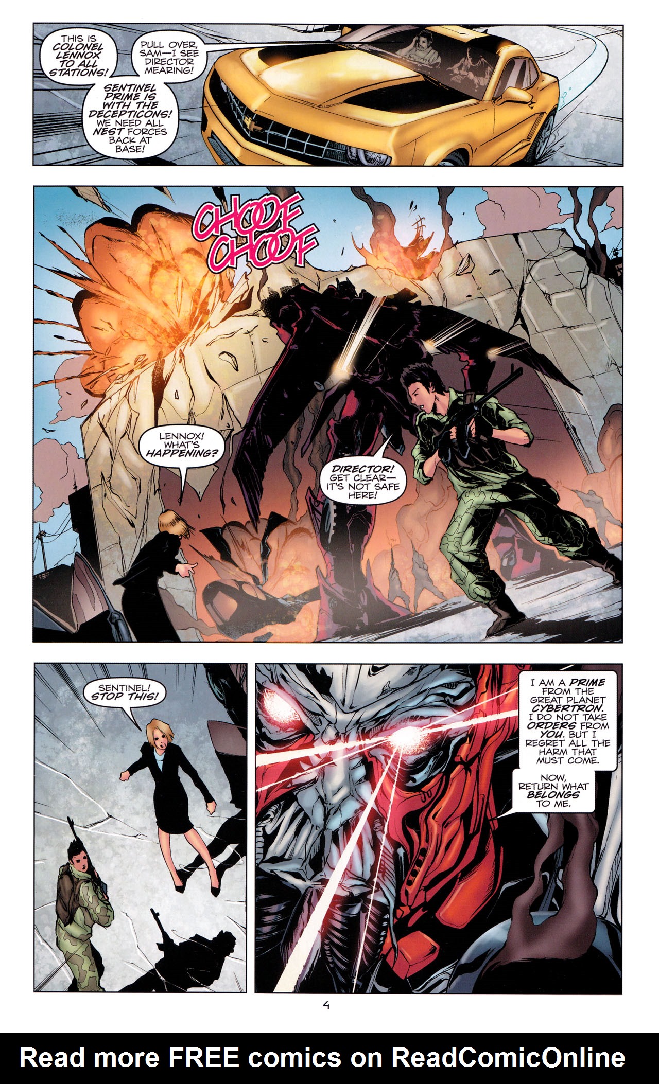 Read online Transformers: Dark of the Moon Movie Adaptation comic -  Issue #3 - 6